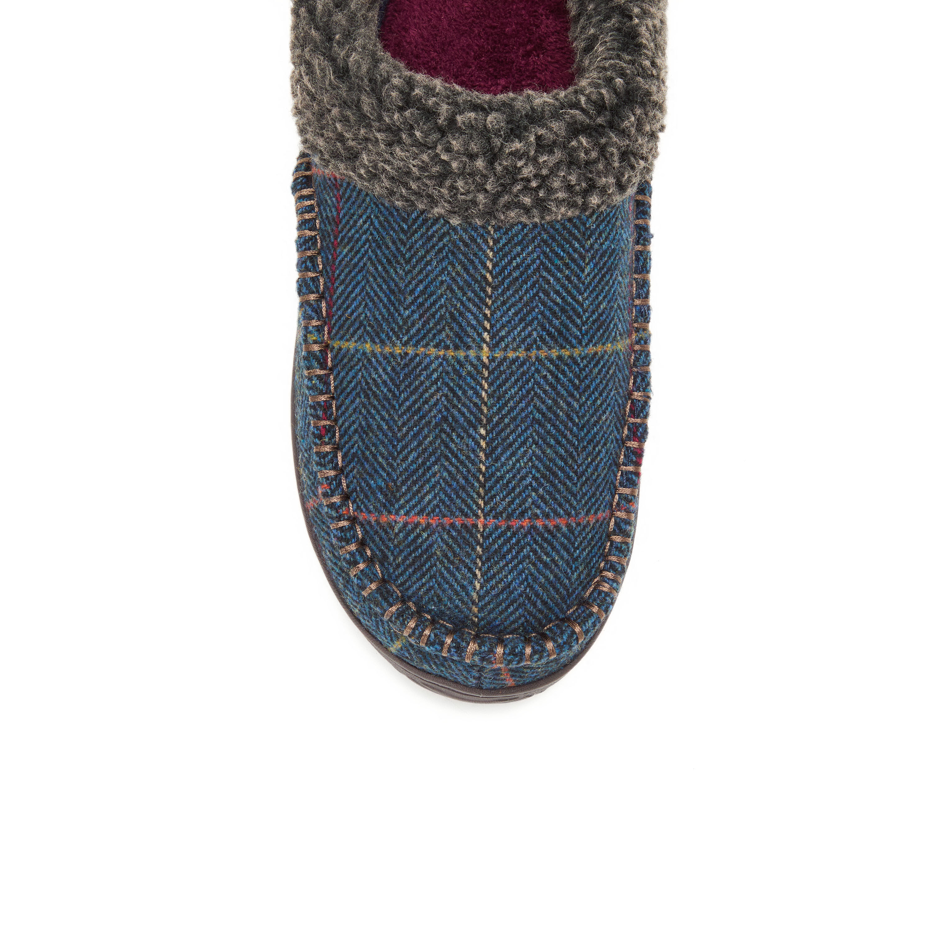 Men's Marshall Microsuede Moc Toe Clog With Berber Cuff