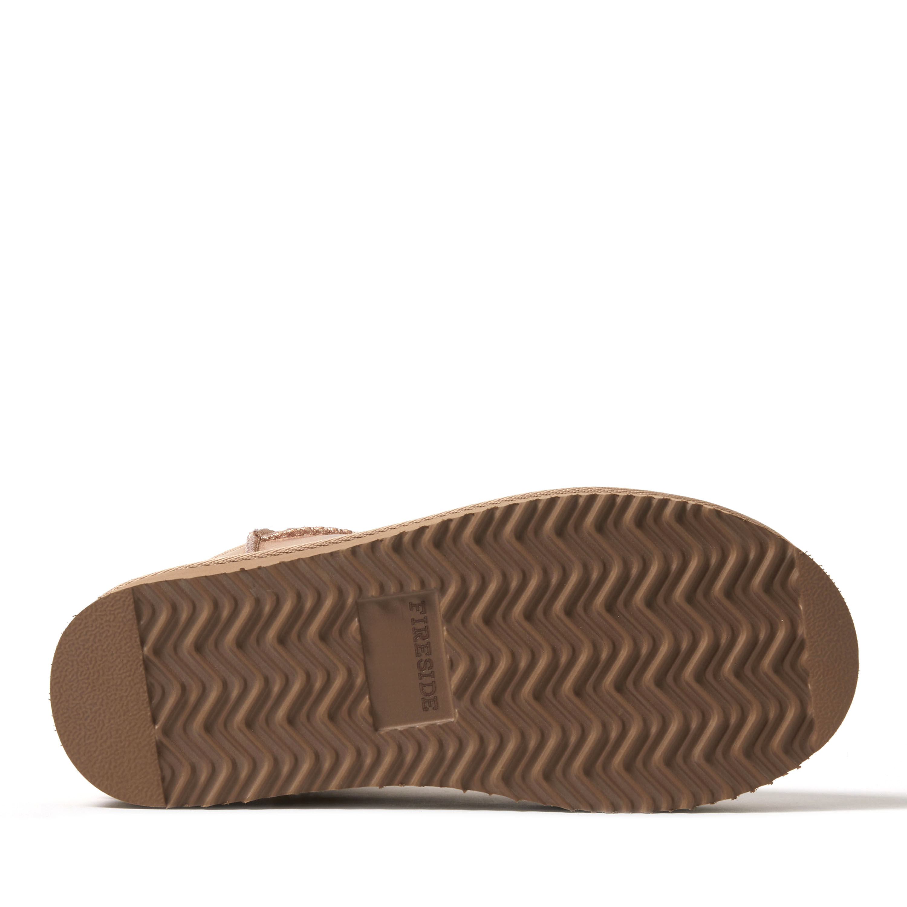 Women's Fireside by Dearfoams Kingston Genuine Shearling Platform Bootie
