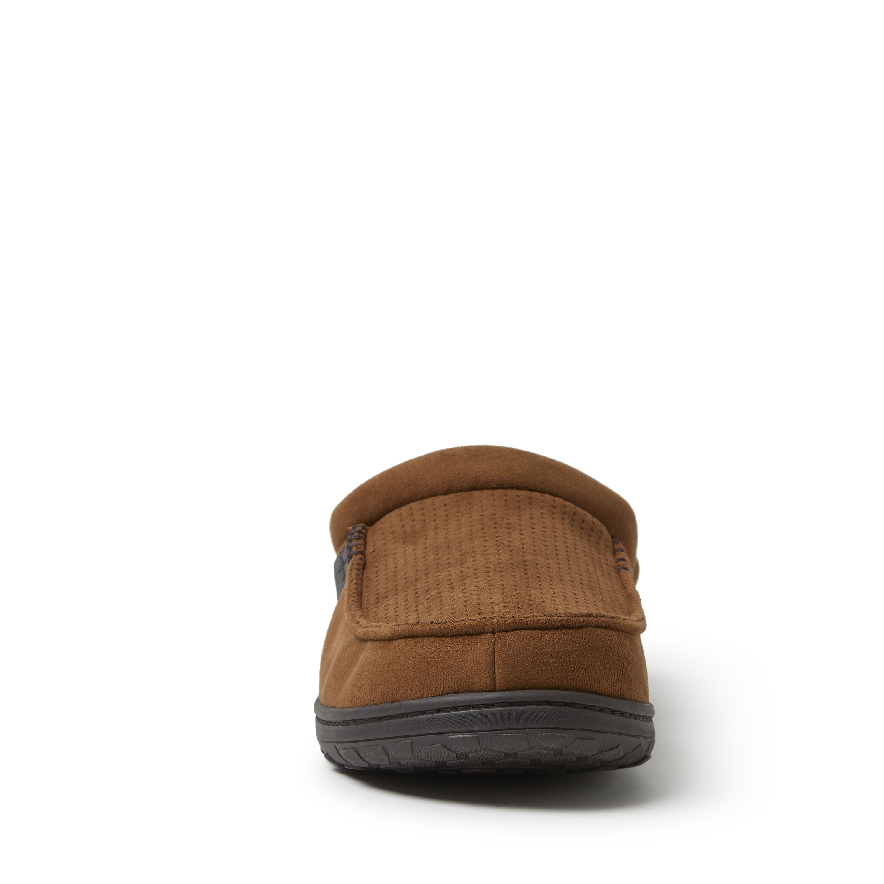 Men's dearfoams perforated microsuede clog slippers clearance