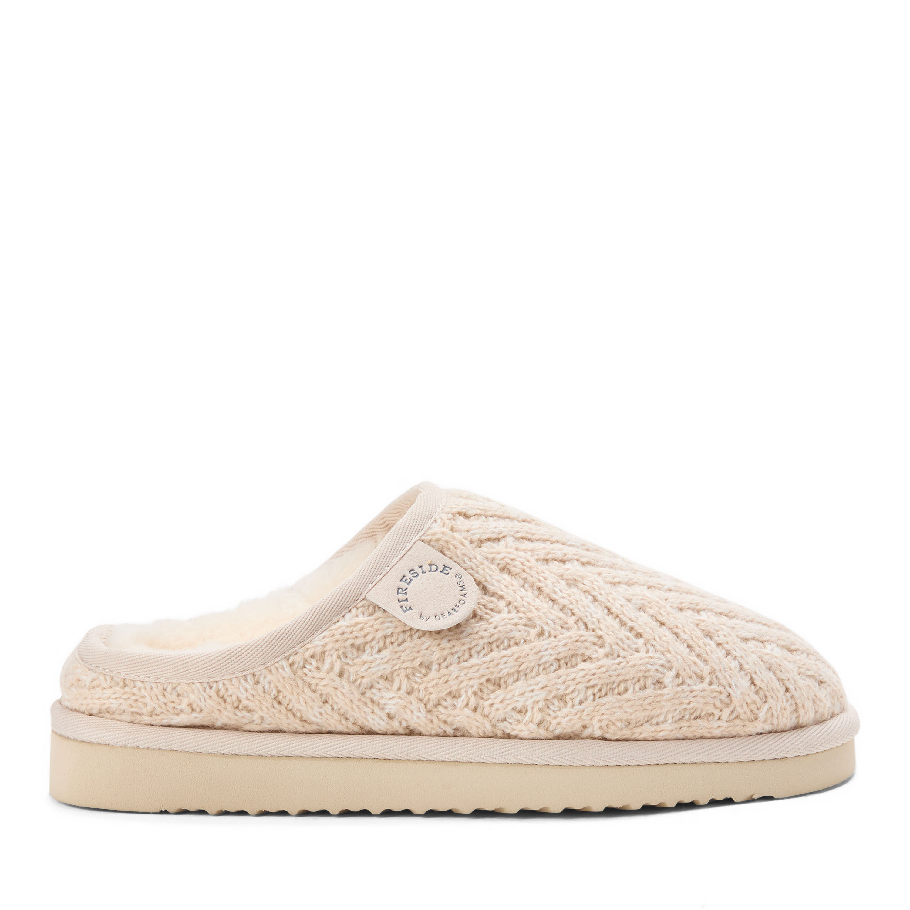 Women's Fireside by Dearfoams Greta Knit Shearling