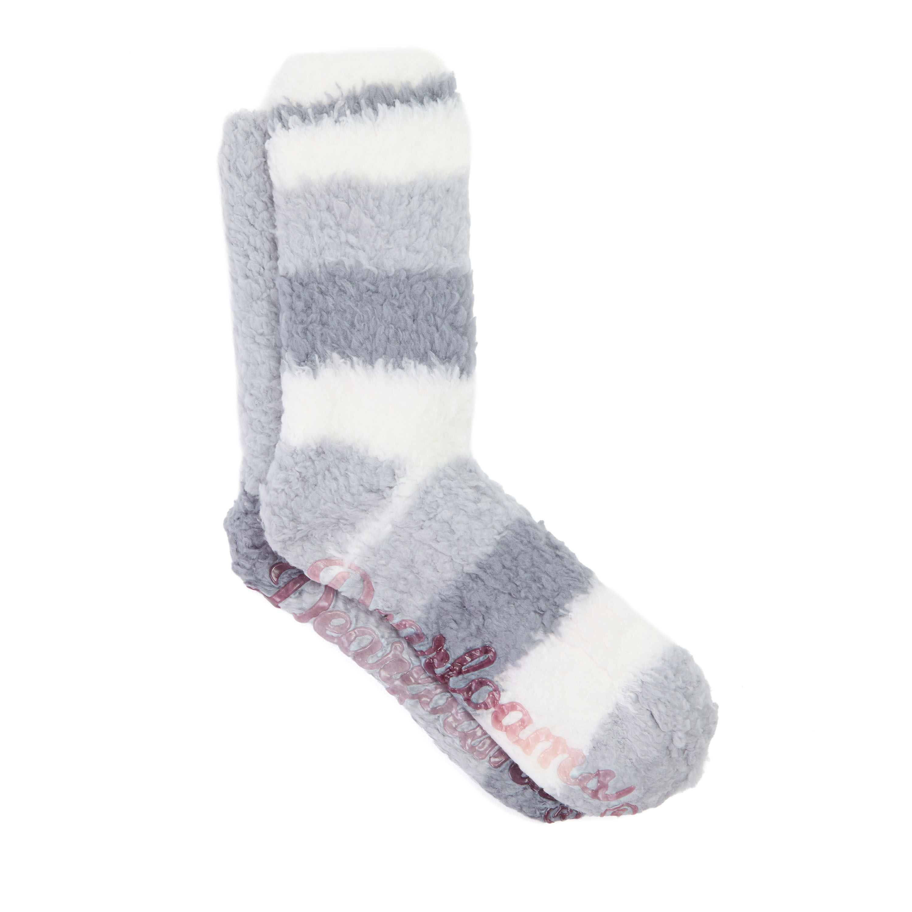 Ladies Stripe Crew Sock 2 Pack