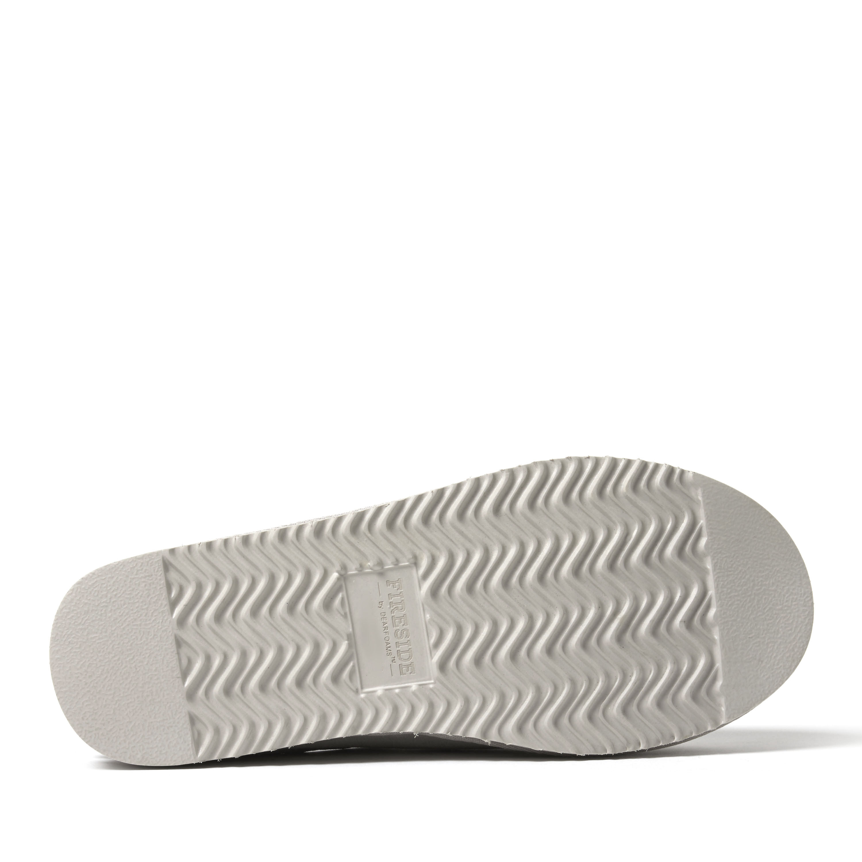 Men's Fireside by Dearfoams Grafton Genuine Shearling Clog Slipper with Woven Accent