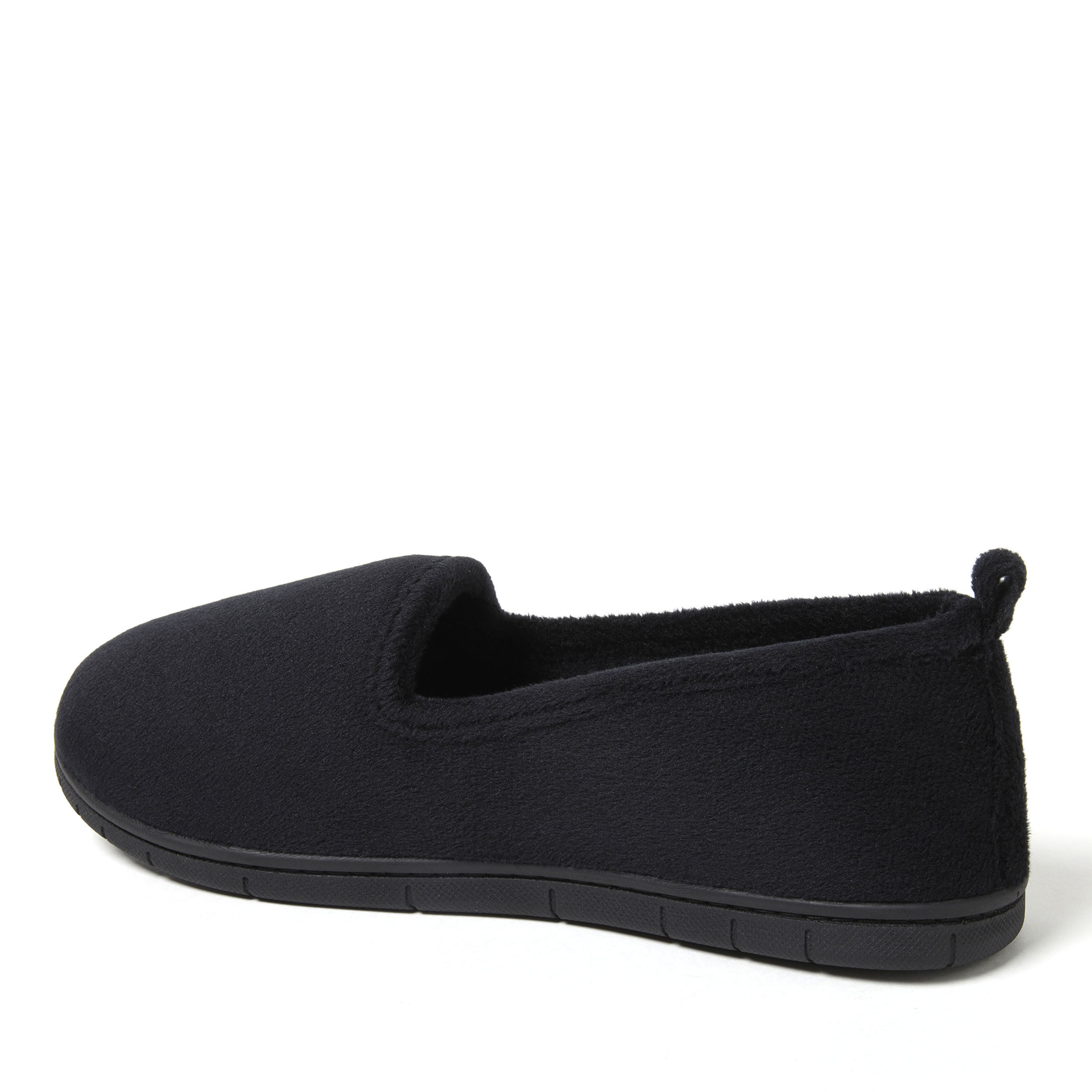 Dearfoams women's velour bootie with boa flat discount