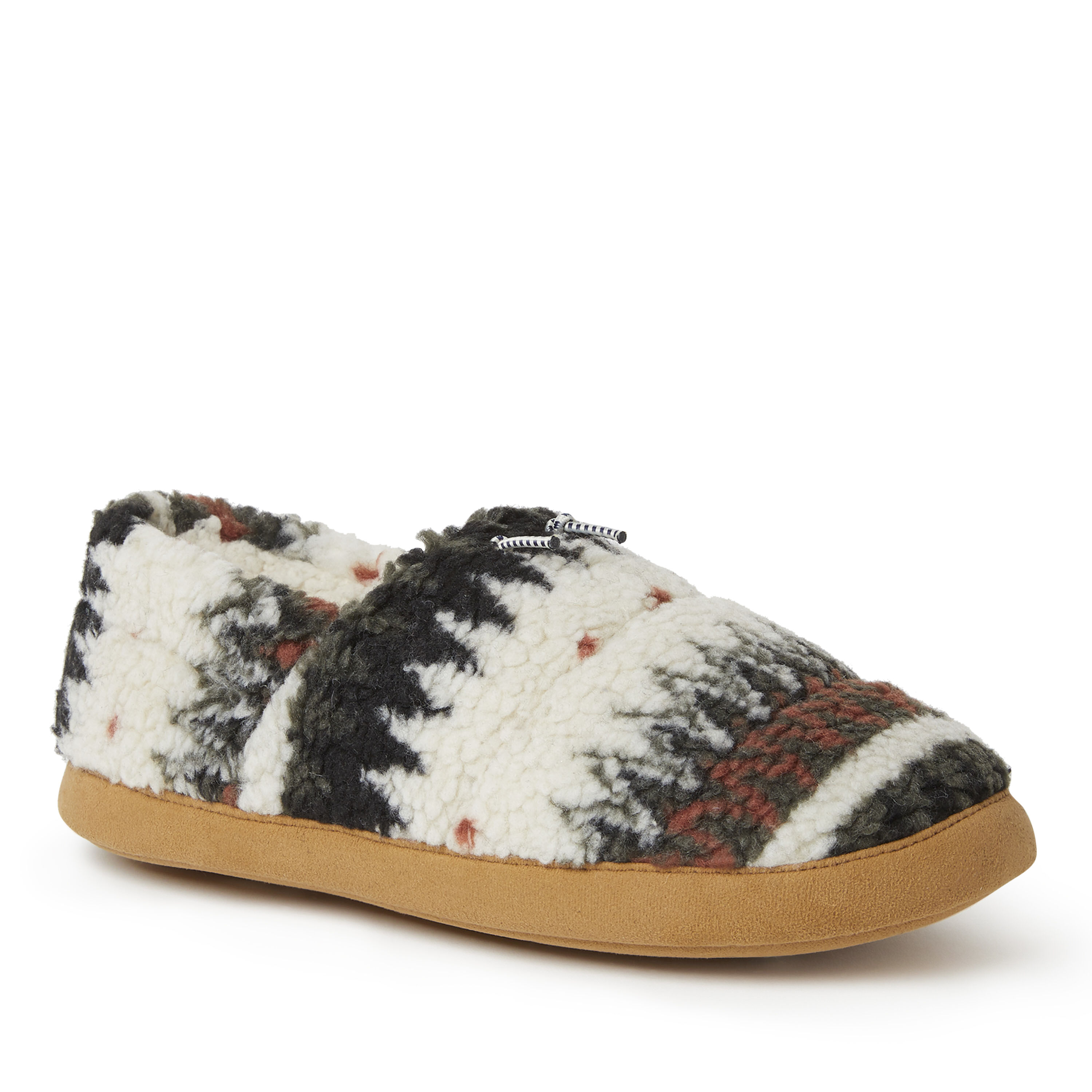 Men's Cedar Printed Teddy Sleeping Bag Closed Back