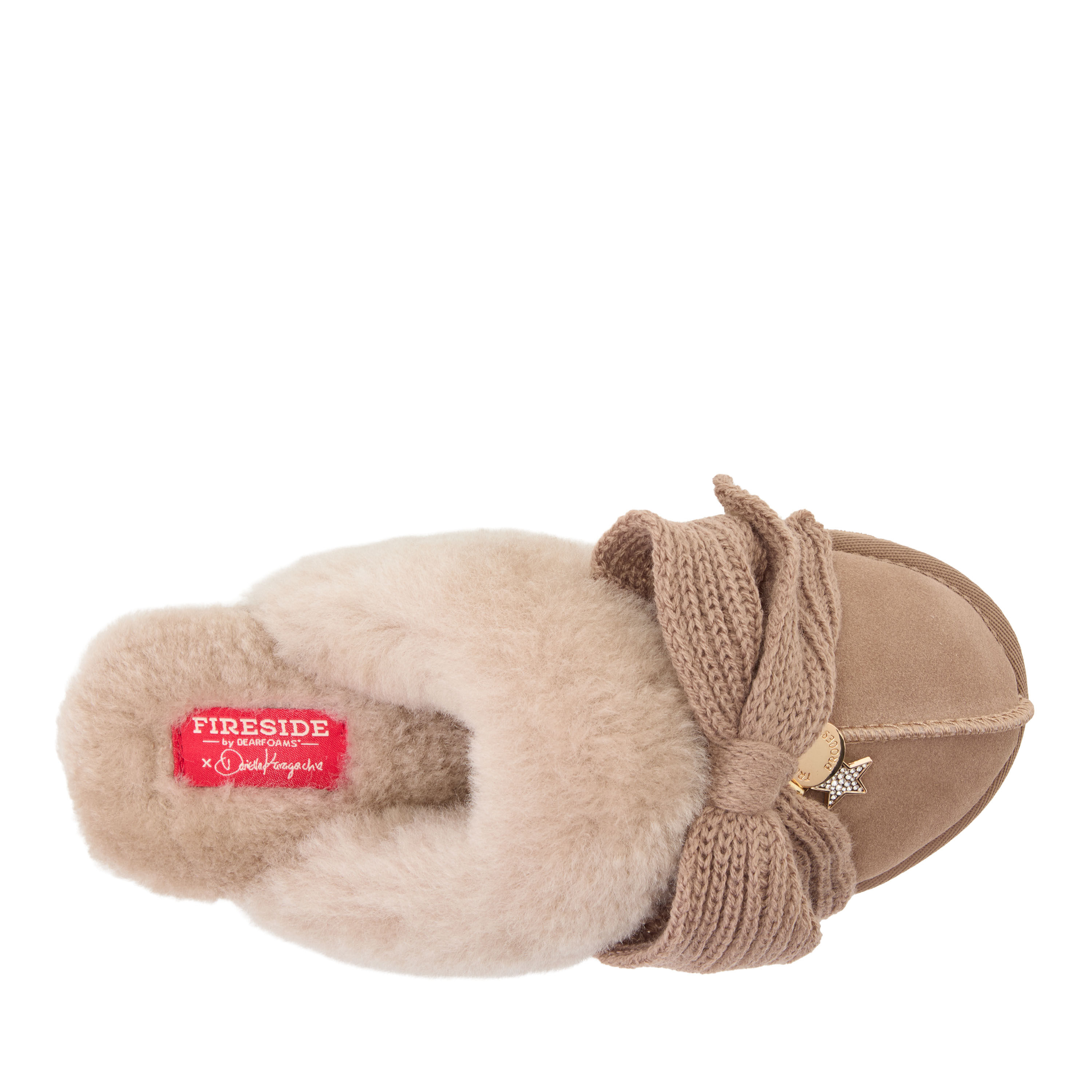Daniella Karagach&rsquo;s Women's Fireside Suede Shearling Scuff