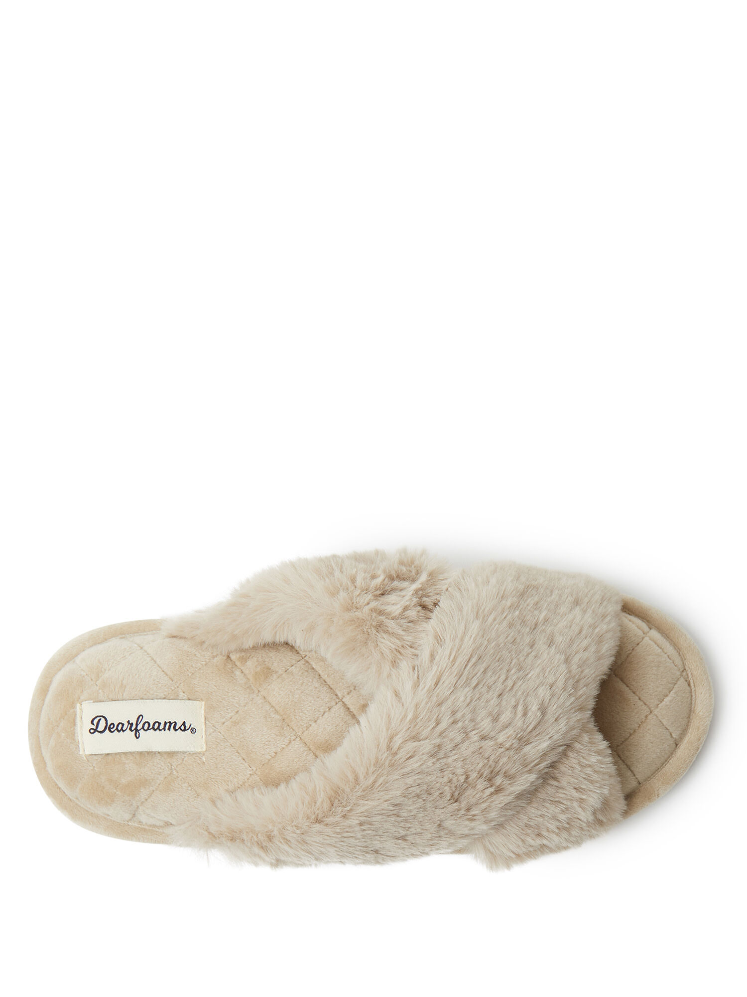 Women's Jessica Furry Crossband Slide Slipper