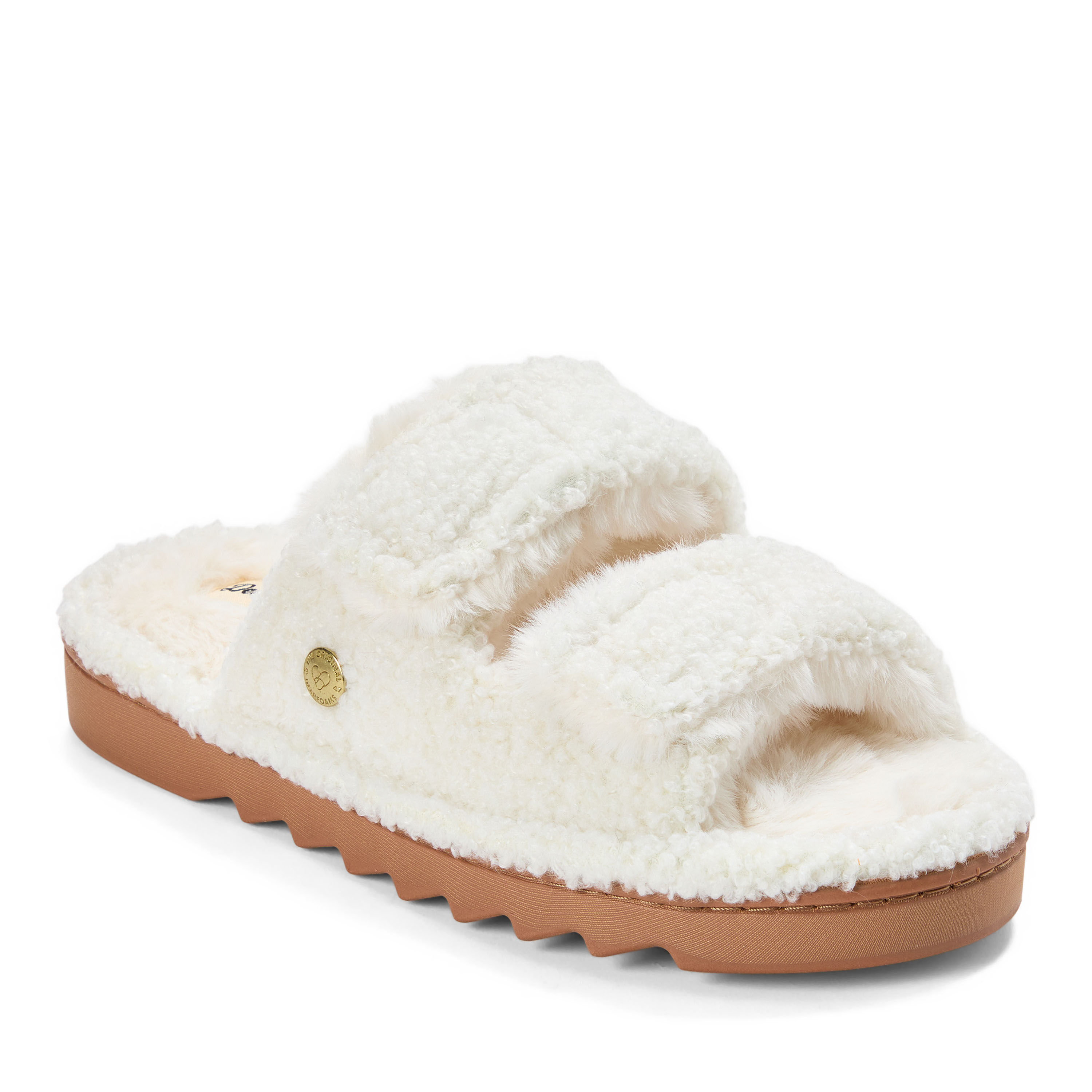 Women's Regina Teddy Double Band Slide