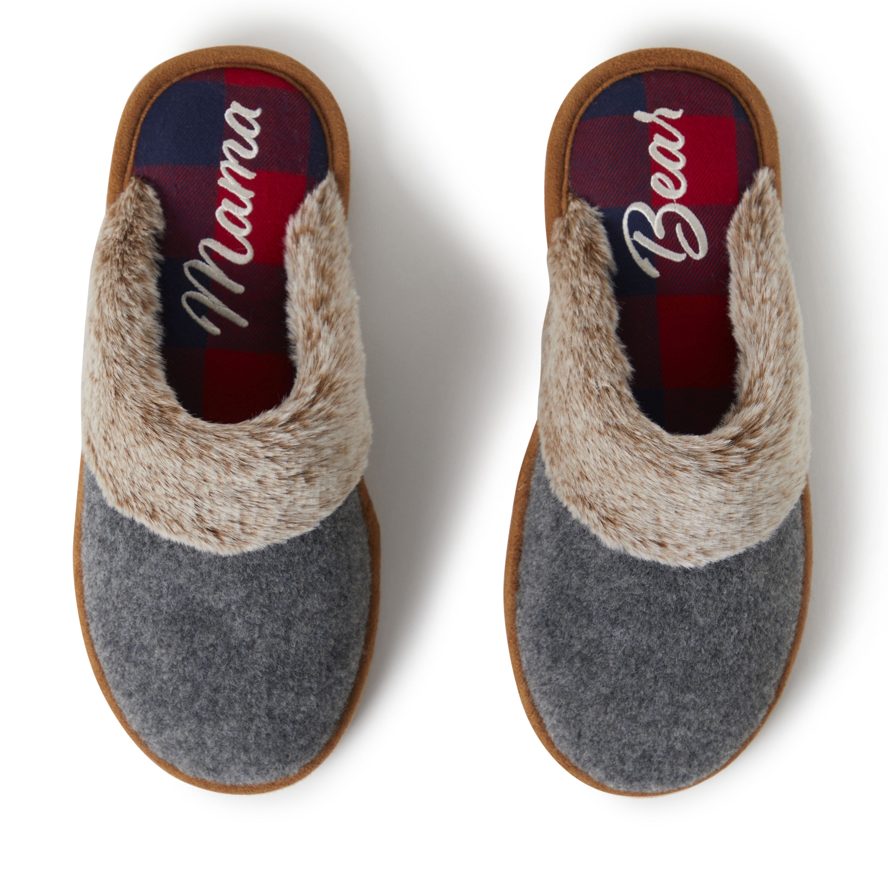 Women's Family Scuff with Mama Bear Embroidery