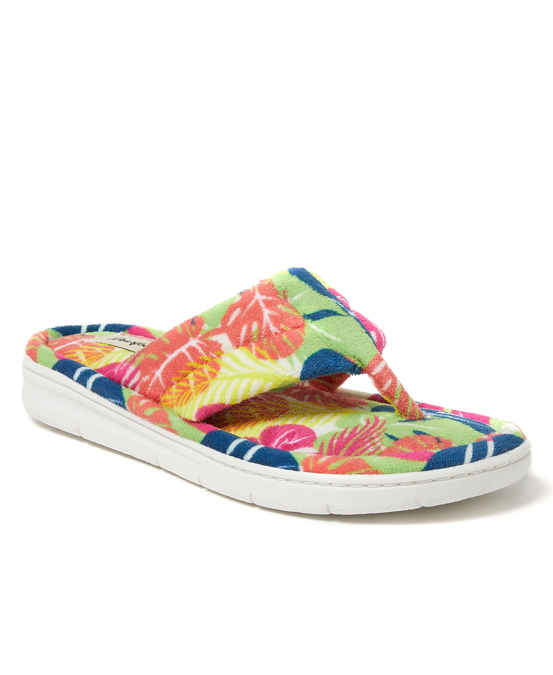 Dearfoams terry thong discount slippers