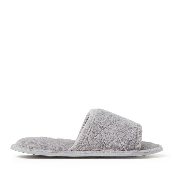 Dearfoams open toe hotsell slippers