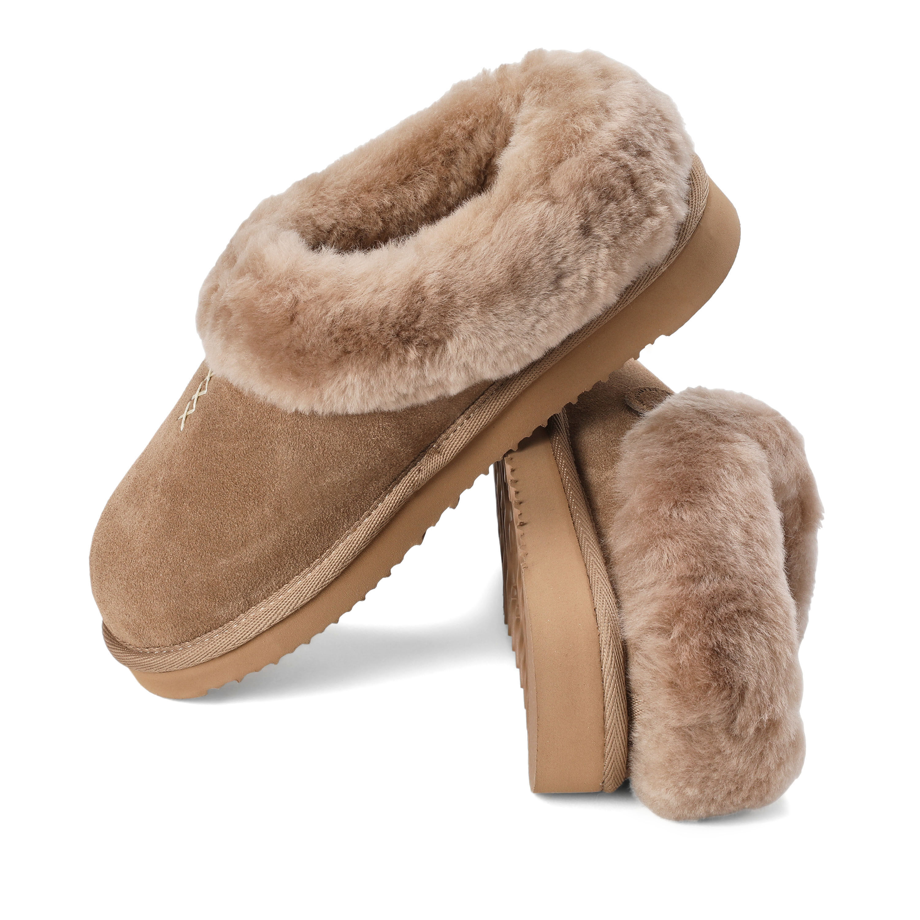 Women's Fireside by Dearfoams Adelaide Genuine Shearling Clog Slipper - Water Resistant