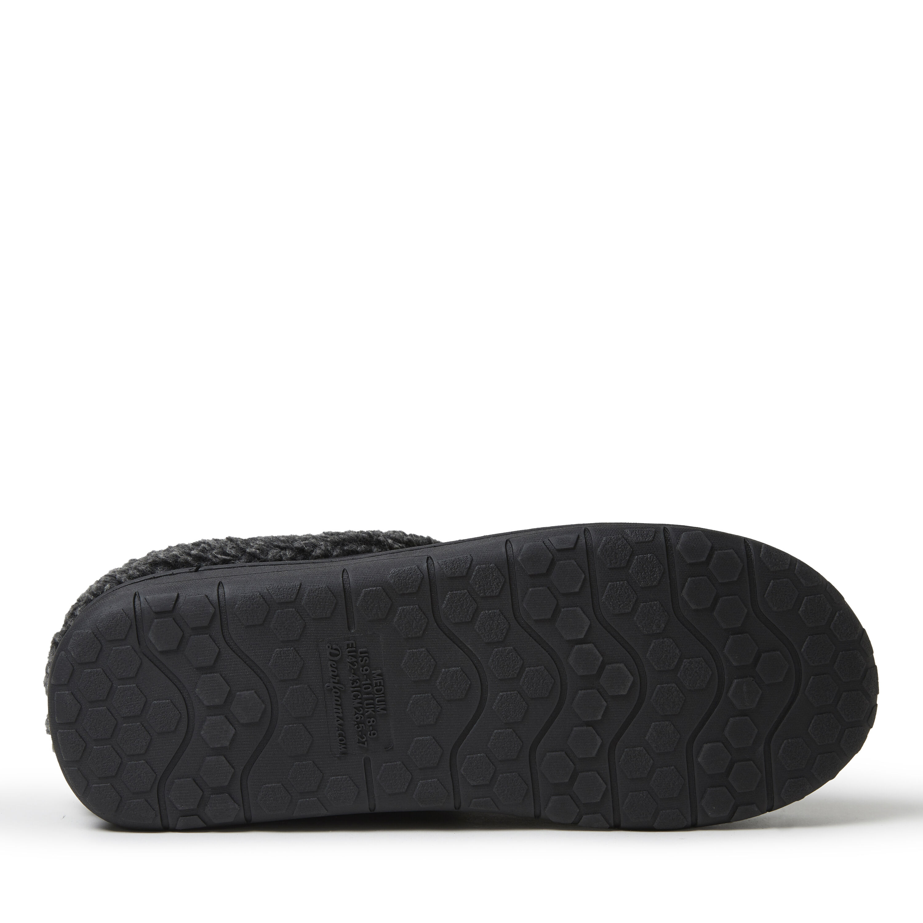 Men's dearfoams perforated sale microsuede clog slippers