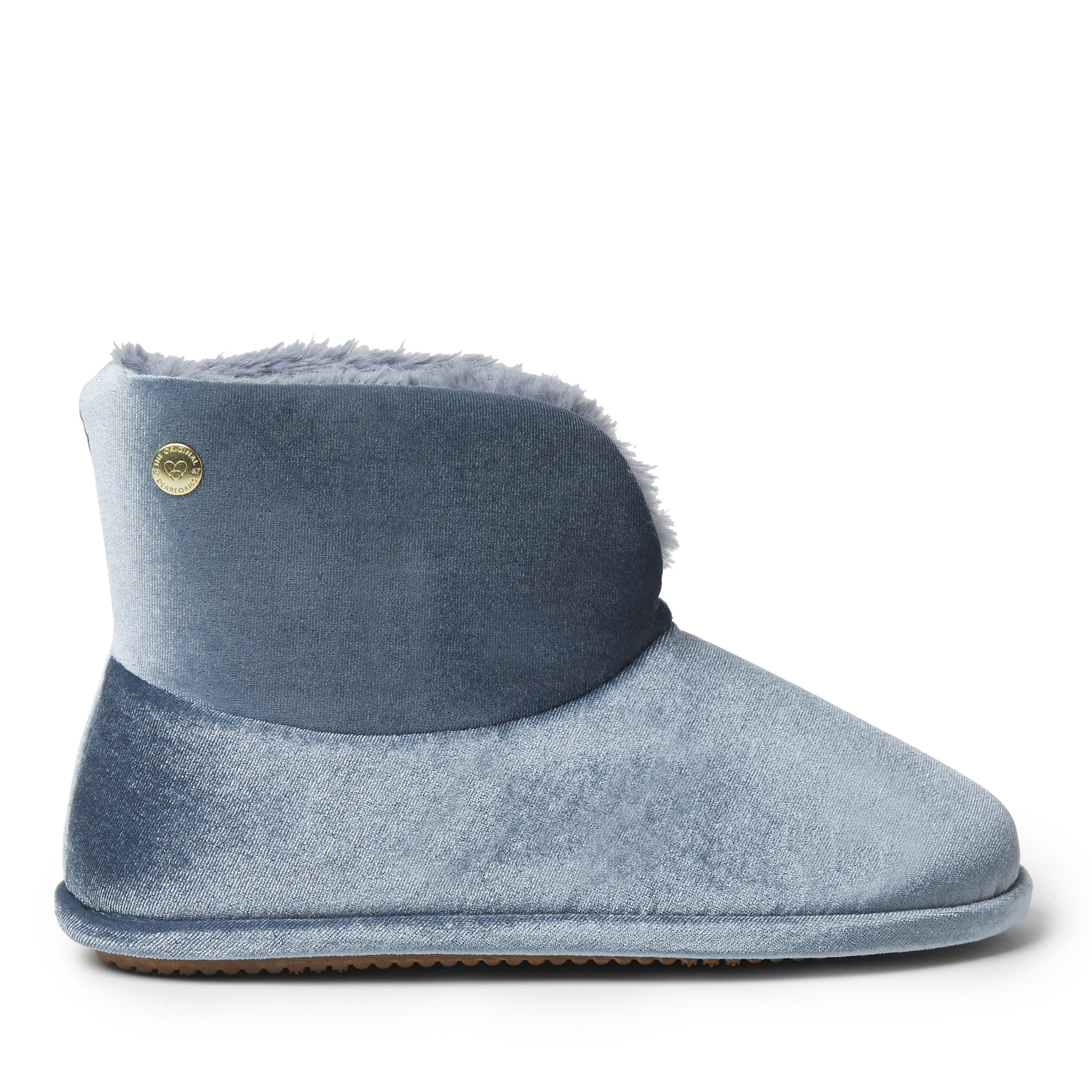 Women's sara velour deals bootie slipper