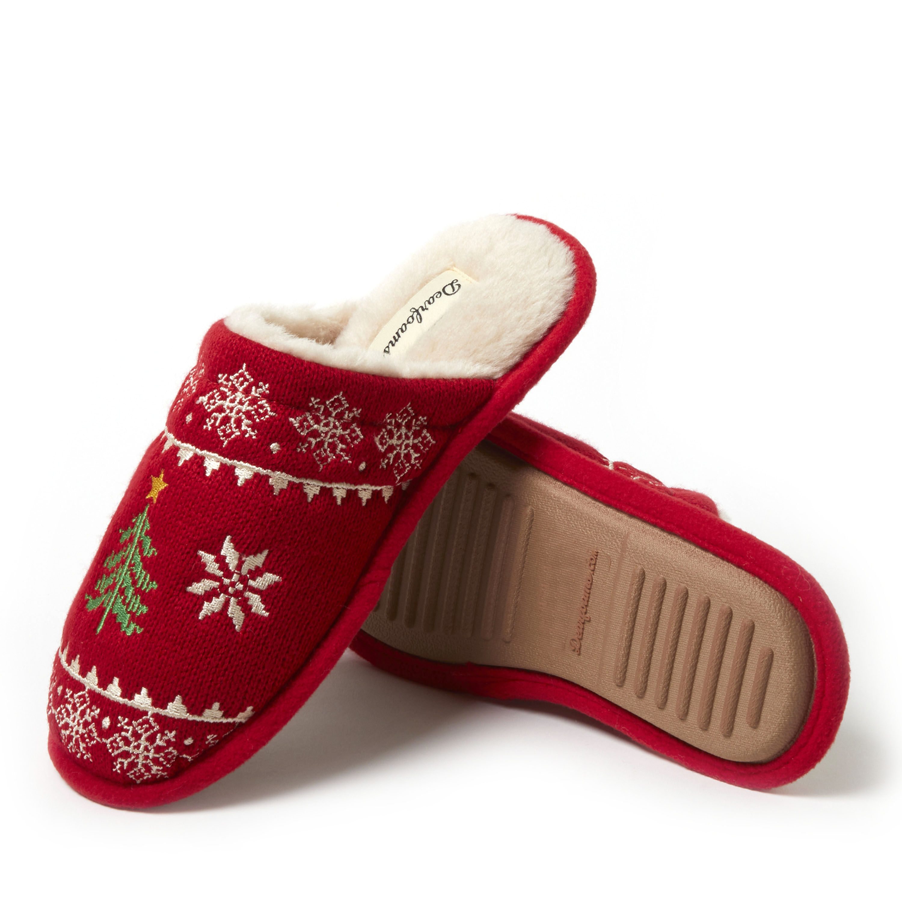 Women's Novelty Knit Scuff With Eyemask