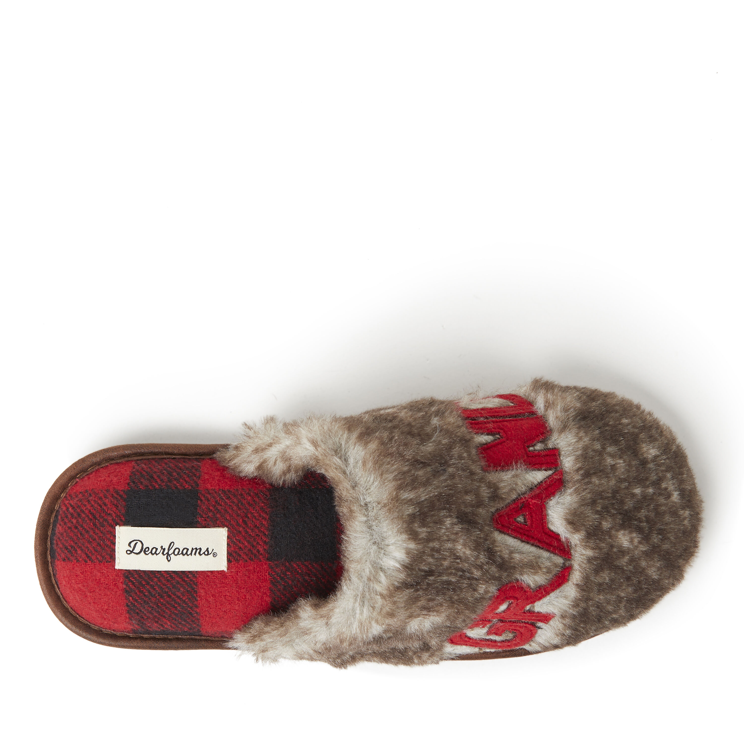 Unisex Furry Grand Bear Scuff Slipper