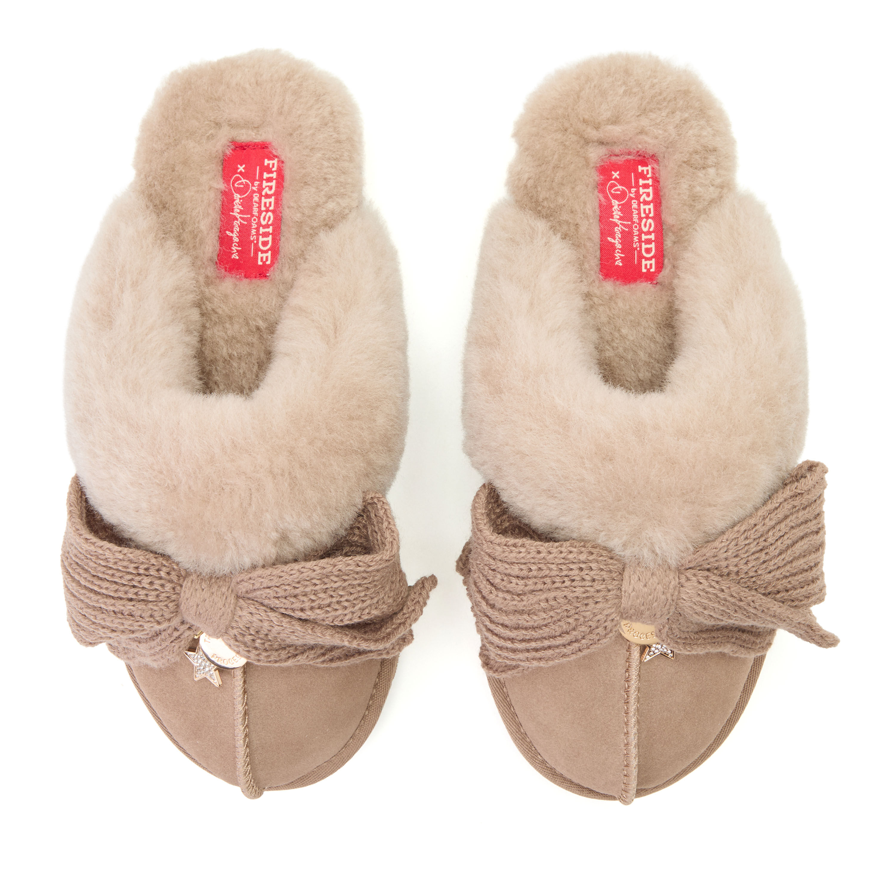 Daniella Karagach&rsquo;s Women's Fireside Suede Shearling Scuff