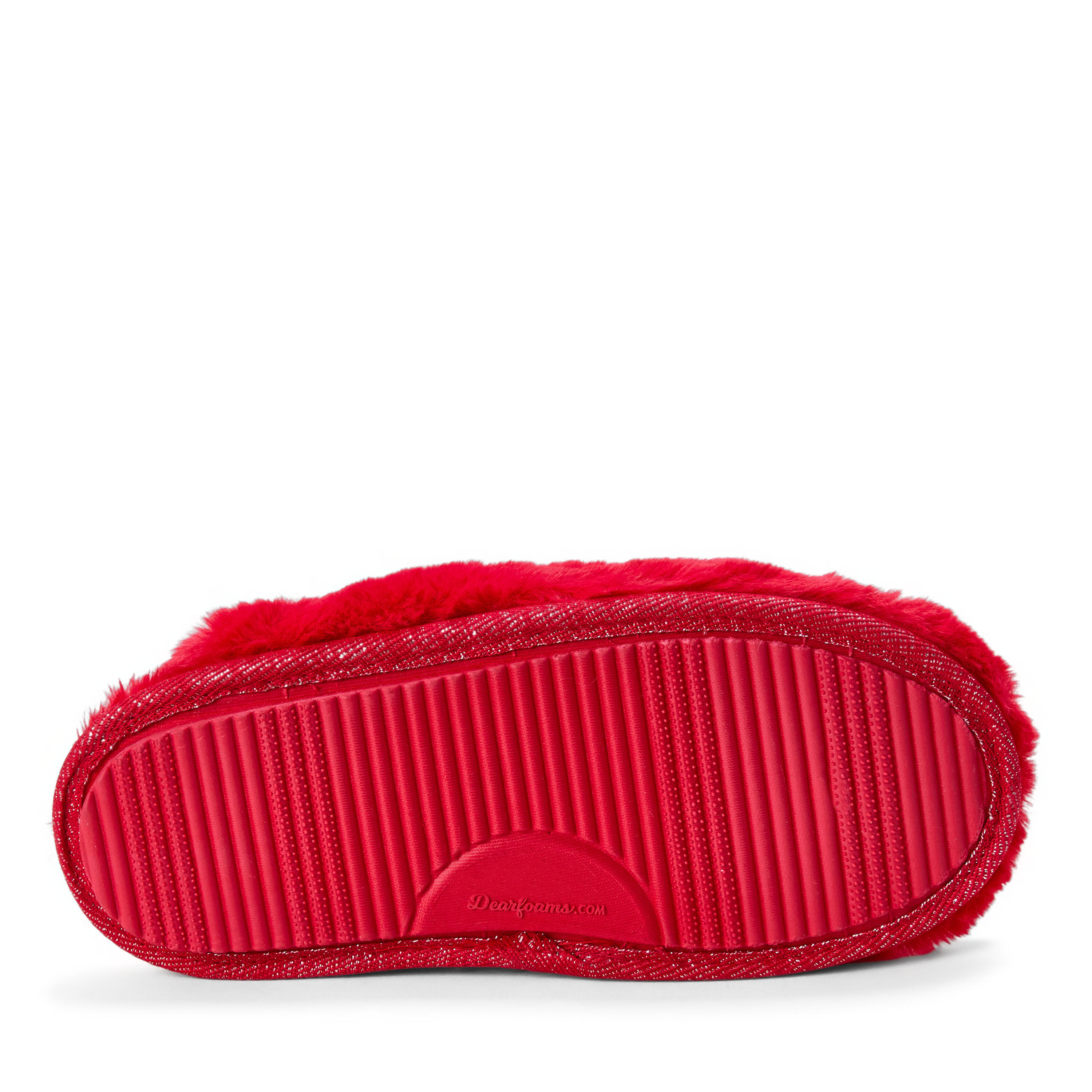 Women's Holiday Fur Shaped Tab Scuff