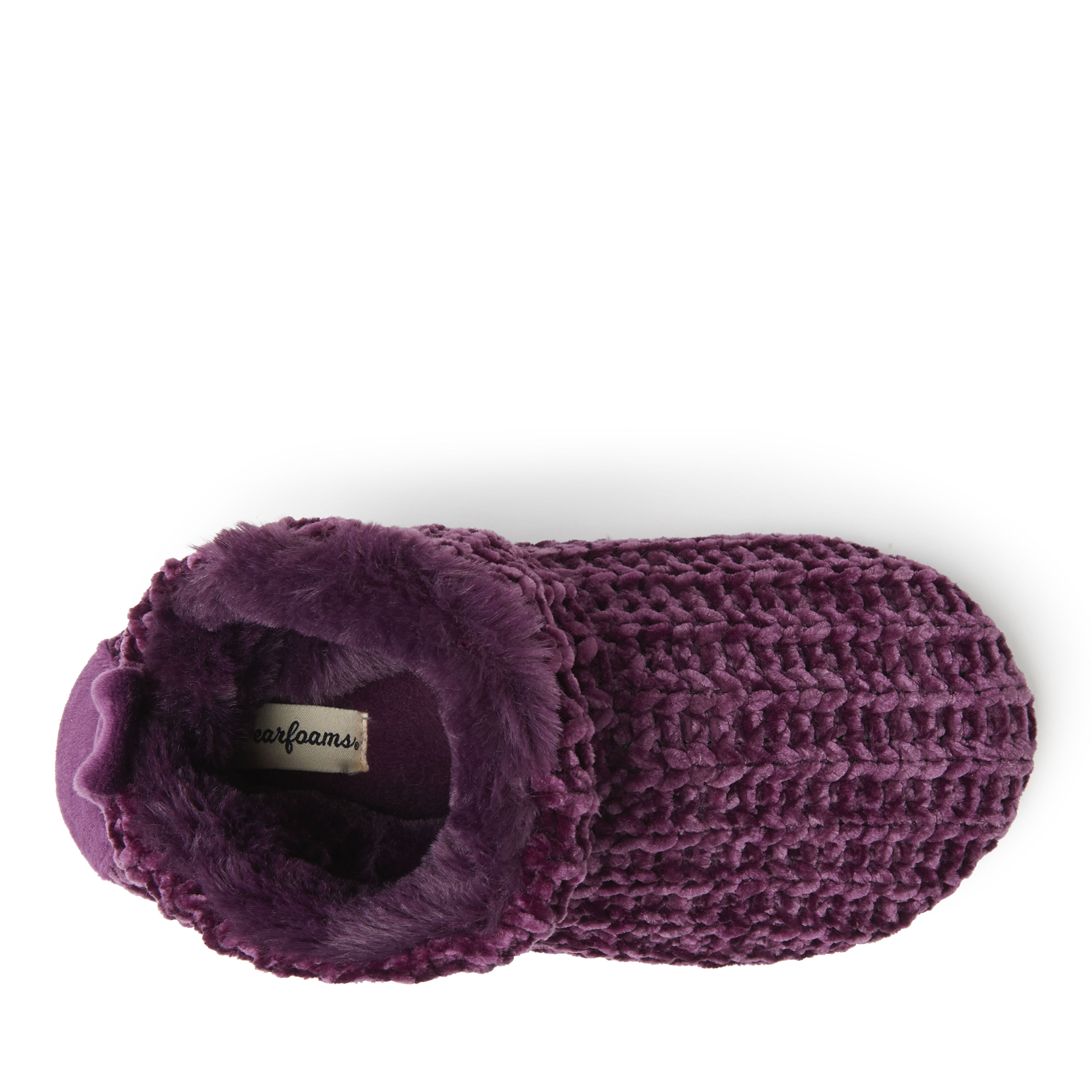 Women's dearfoams chenille knit boot slippers sales