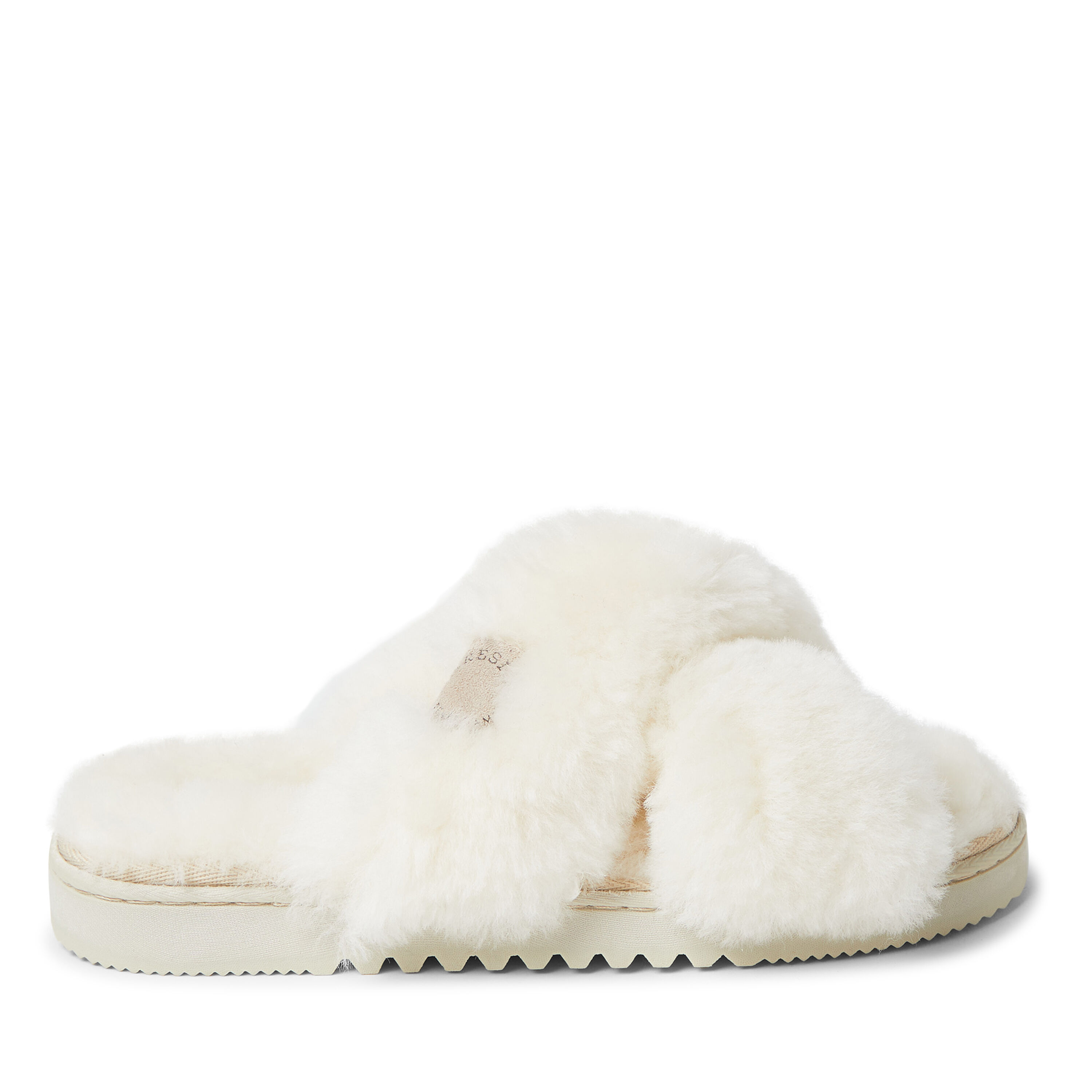 Women s Fireside By Dearfoams New Castle Genuine Shearling Cross