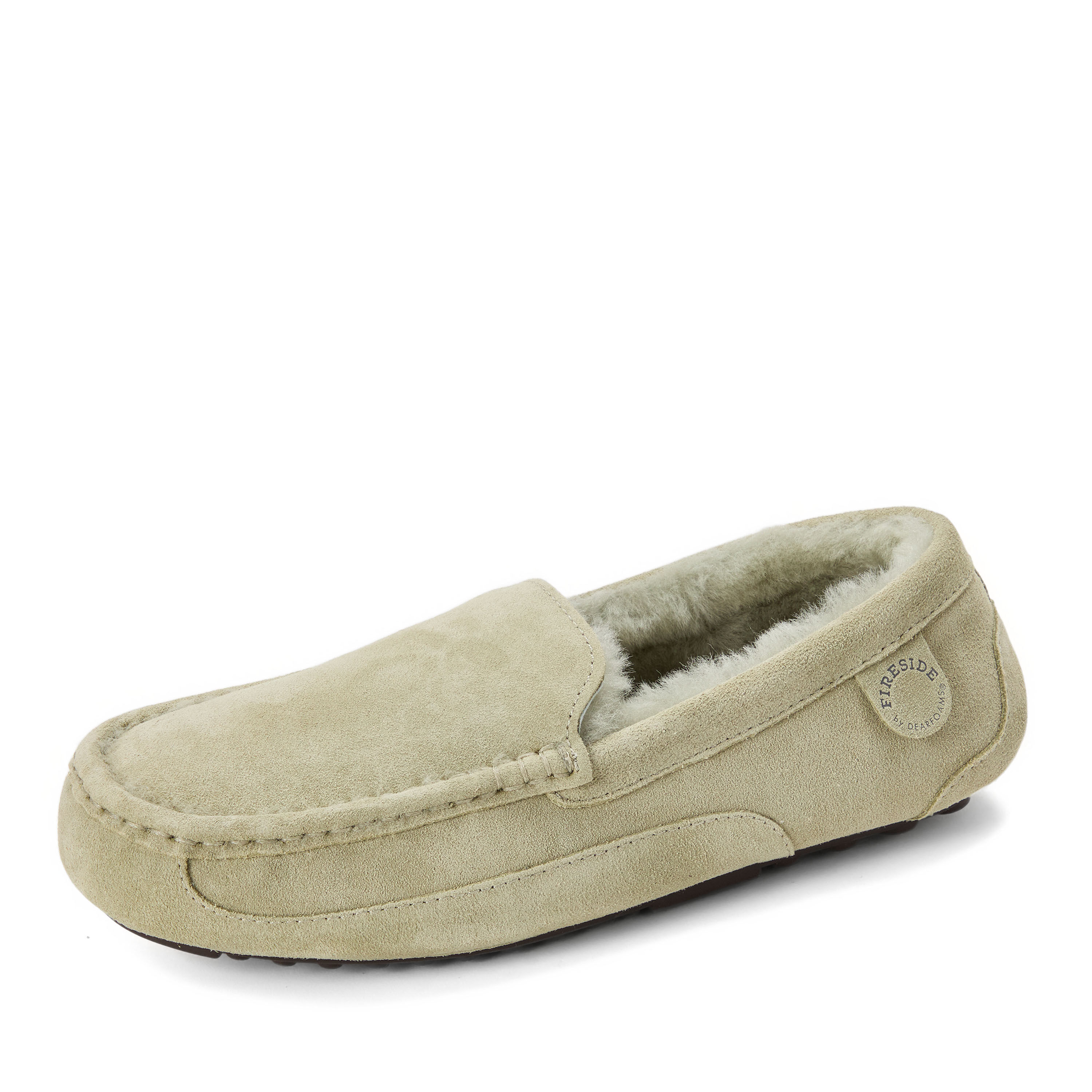 Men's Fireside by Dearfoams Melbourne Genuine Shearling Moccasin Slipper