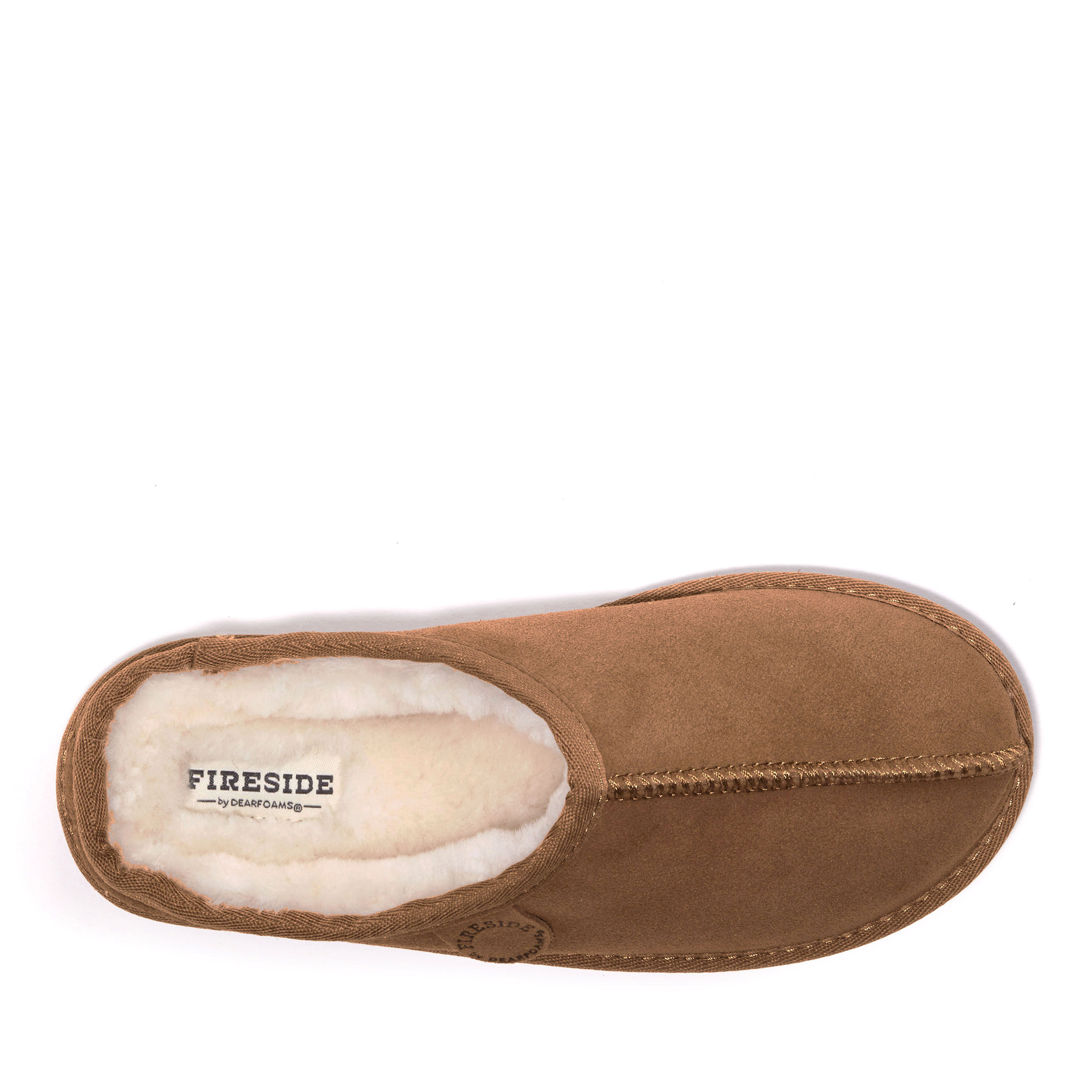 Women's Fireside by Dearfoams Greta Genuine Shearling Clog