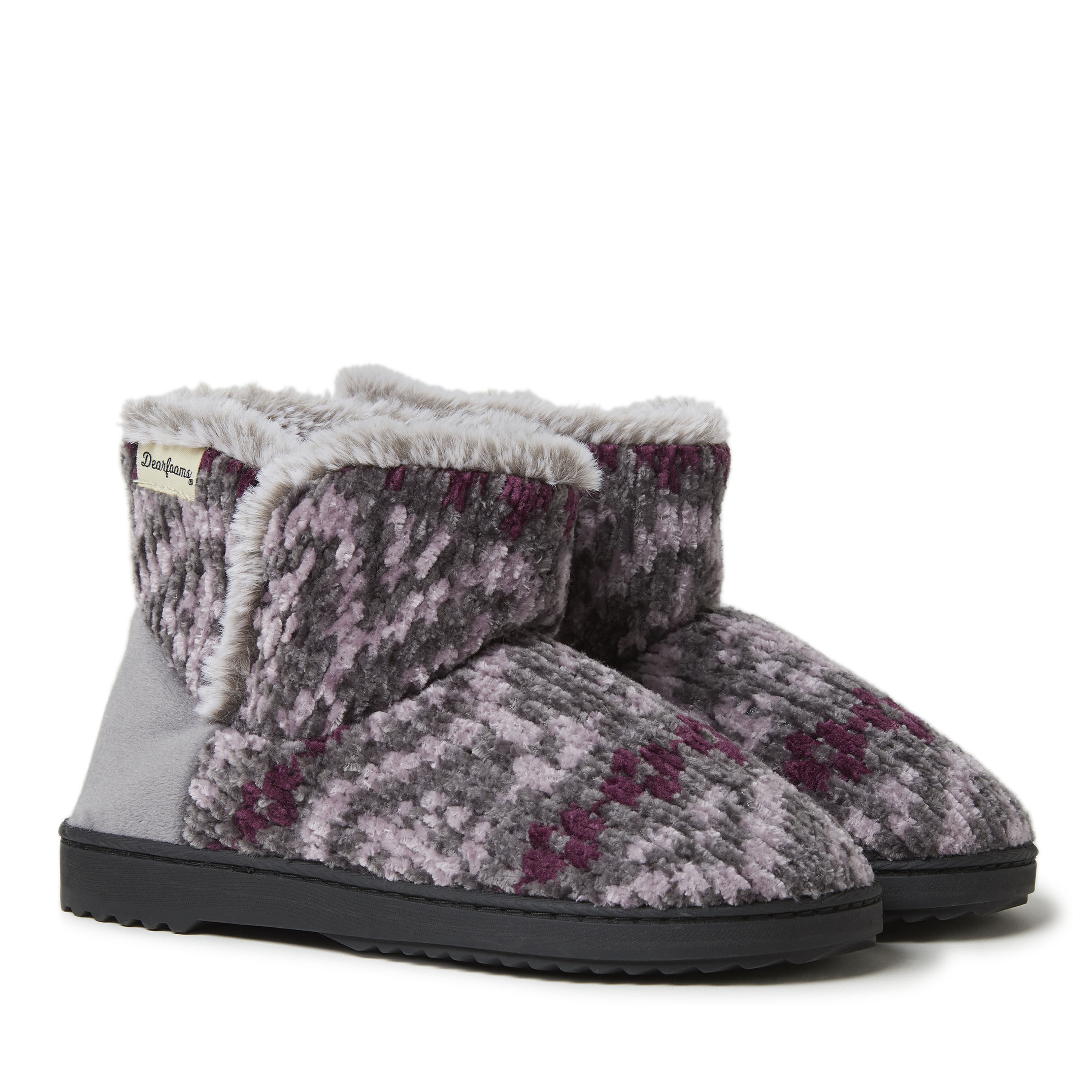 Women's Fairisle or Solid Chenille Knit Boot