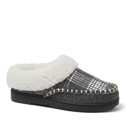 Women's Nyla Felted And Plaid Moc Toe Clog