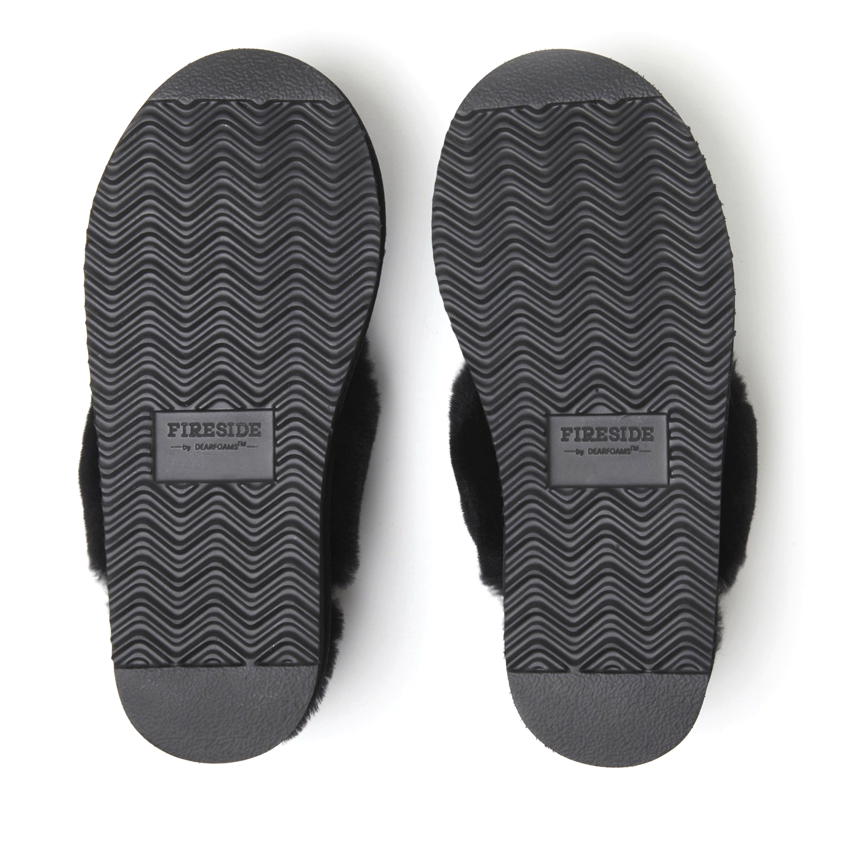 Women's Fireside by Dearfoams Melton Genuine Shearling Platform Scuff