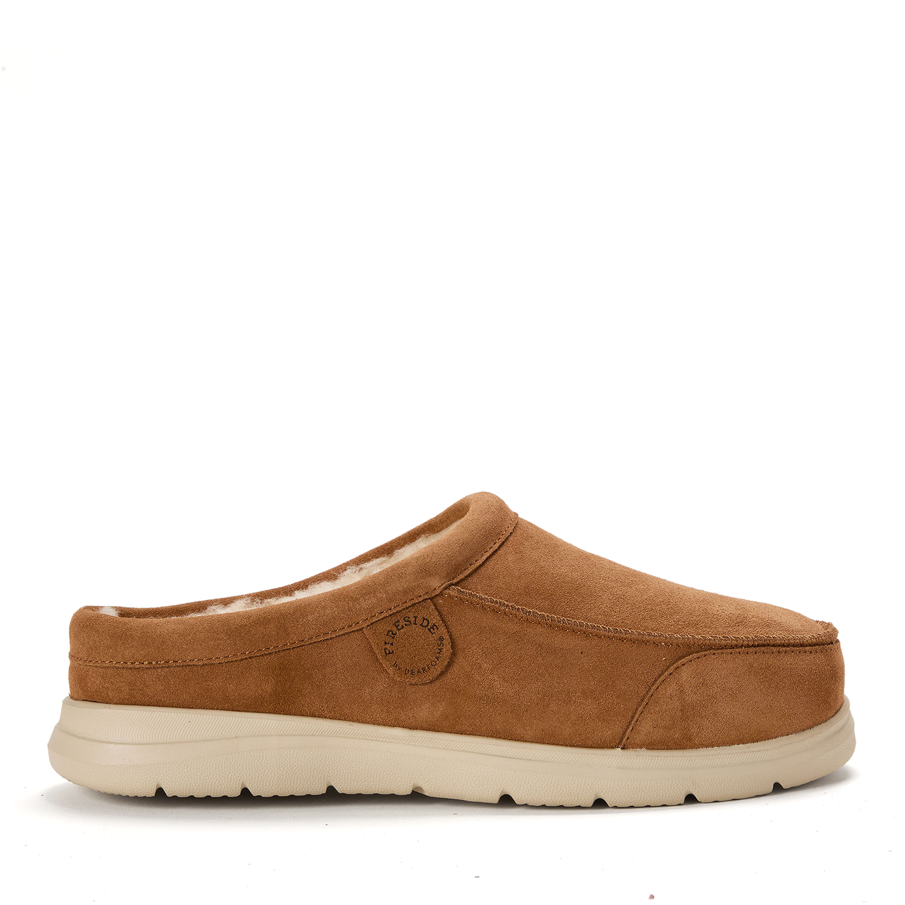 Men's Fireside by Dearfoams Lithgow Genuine Shearling Clog