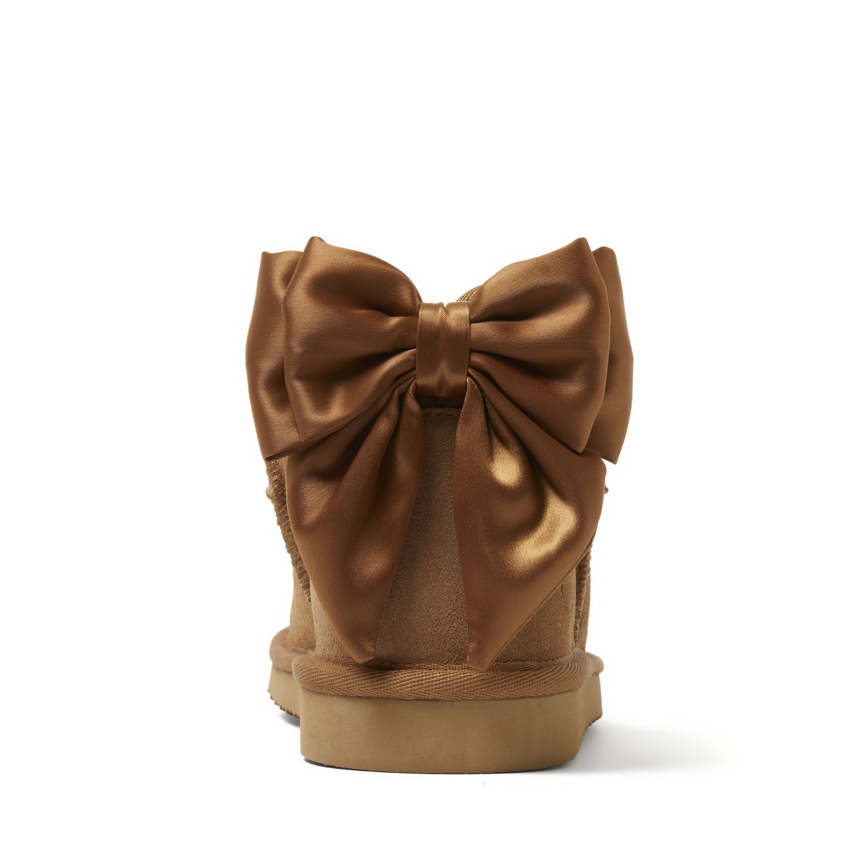 Women's Fireside by Dearfoams Riverland Genuine Shearling Boot with Bow