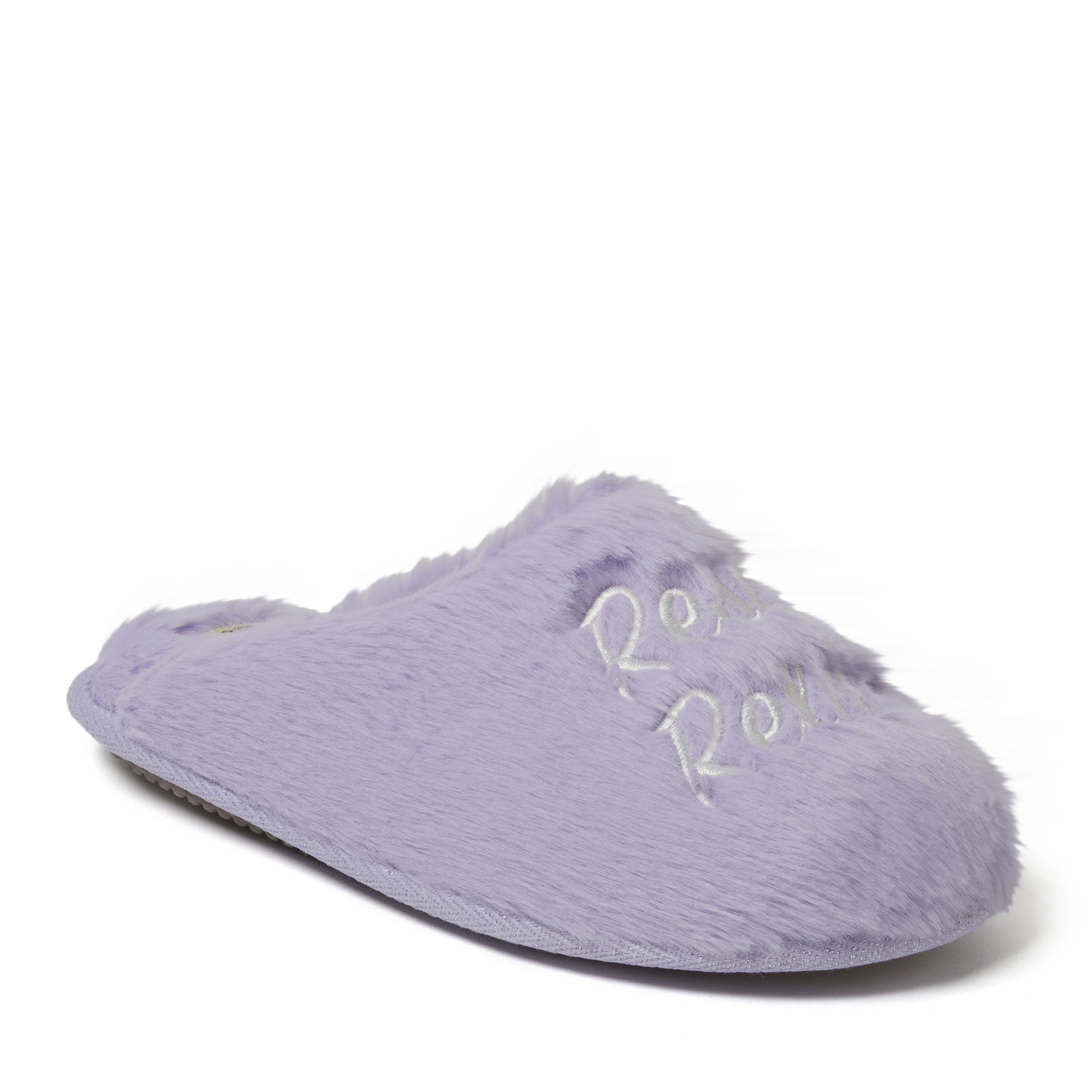 Dearfoam faux fur slippers deals