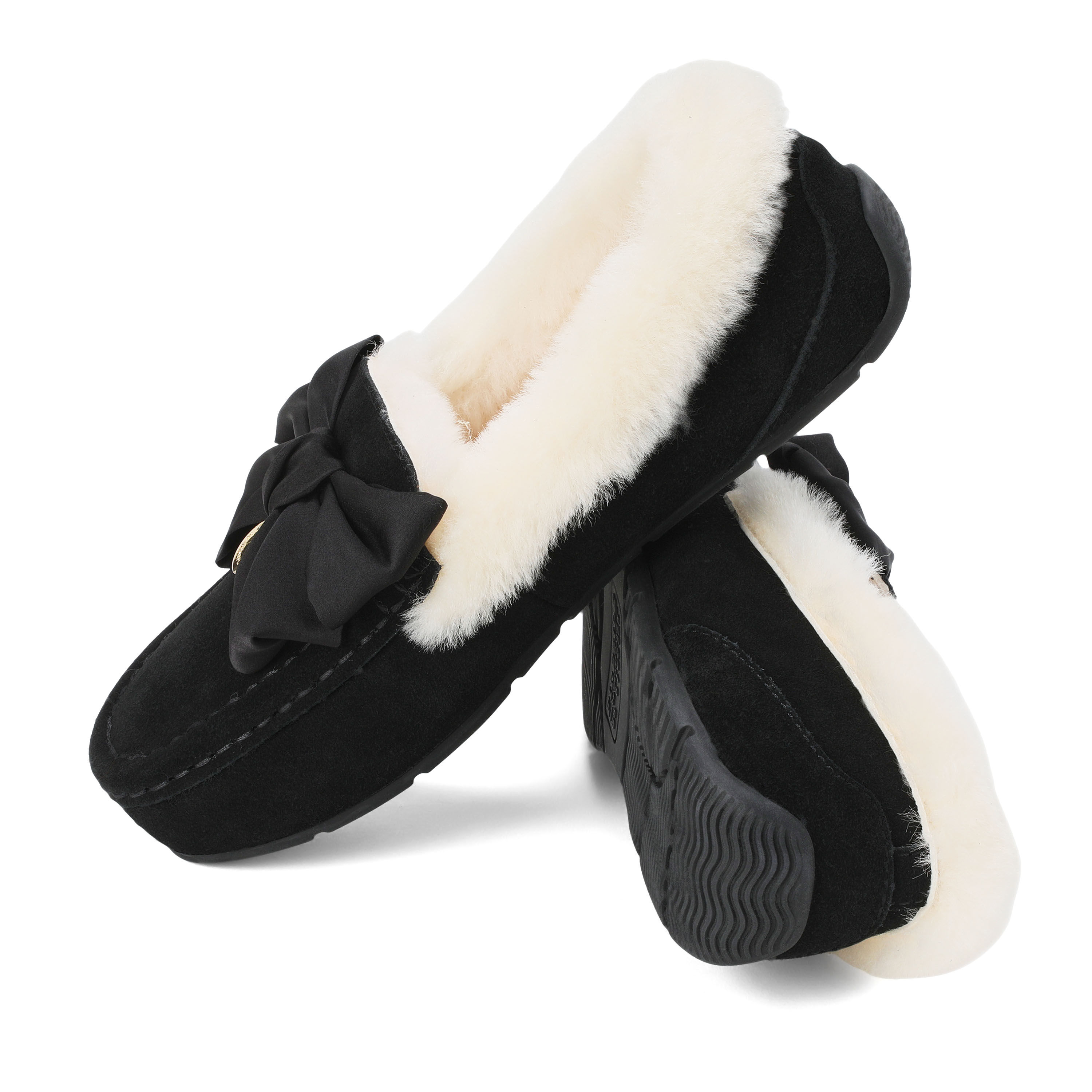 Women's Mel Dream Bow Genuine Shearling Moccasin