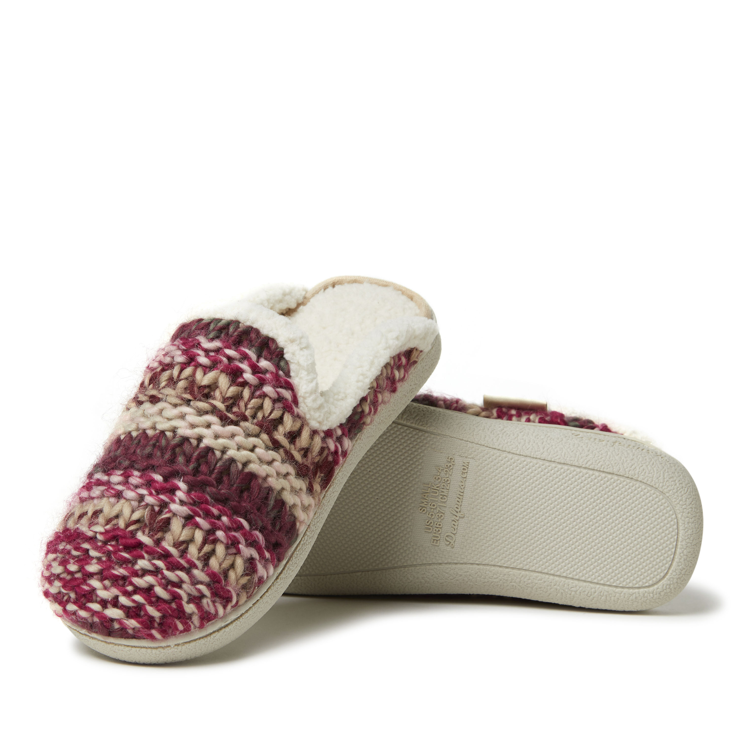 Women's Erin Fairisle Knit Extended Tab Scuff Slipper