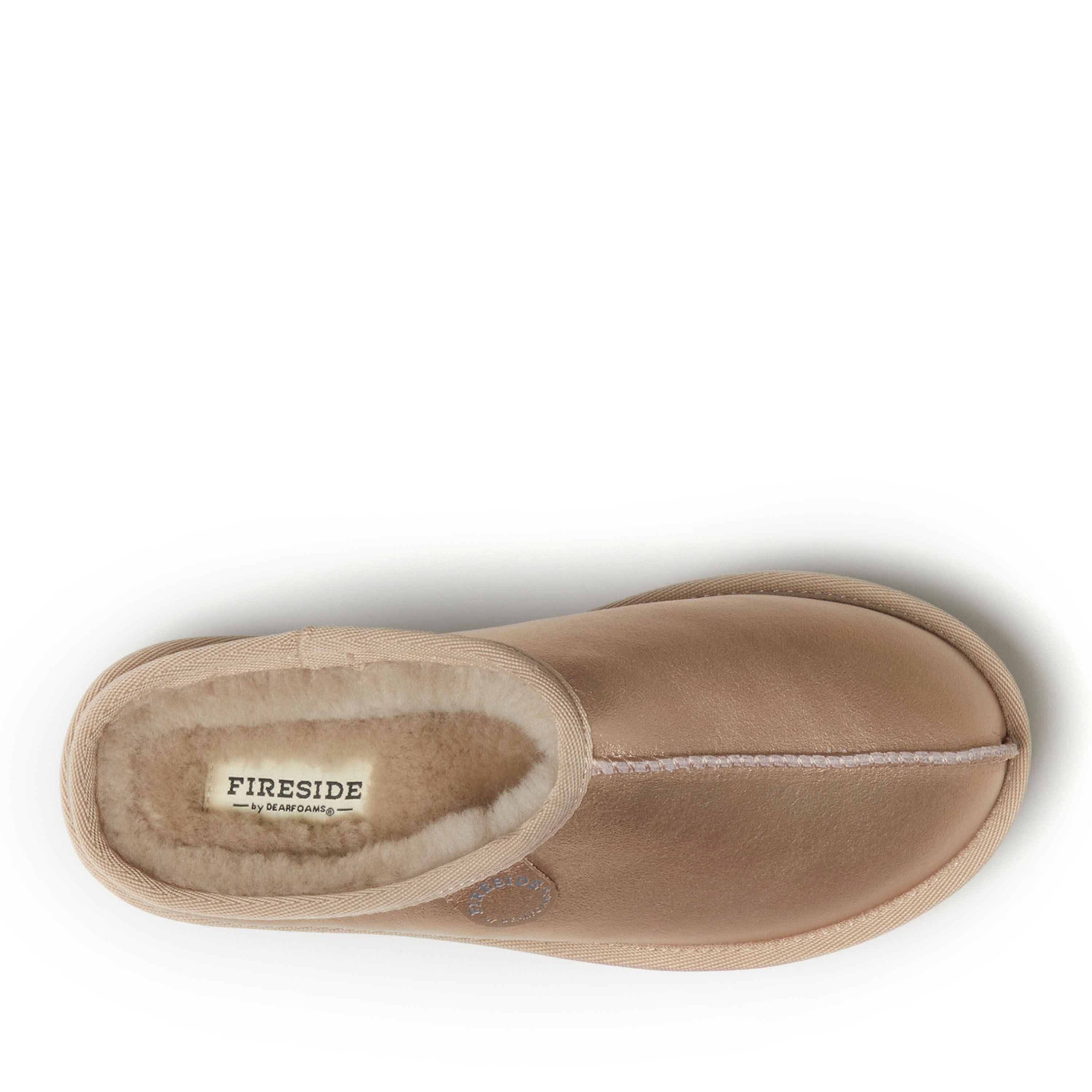 Women's Fireside by Dearfoams Queenstown Platform Genuine Shearling Clog