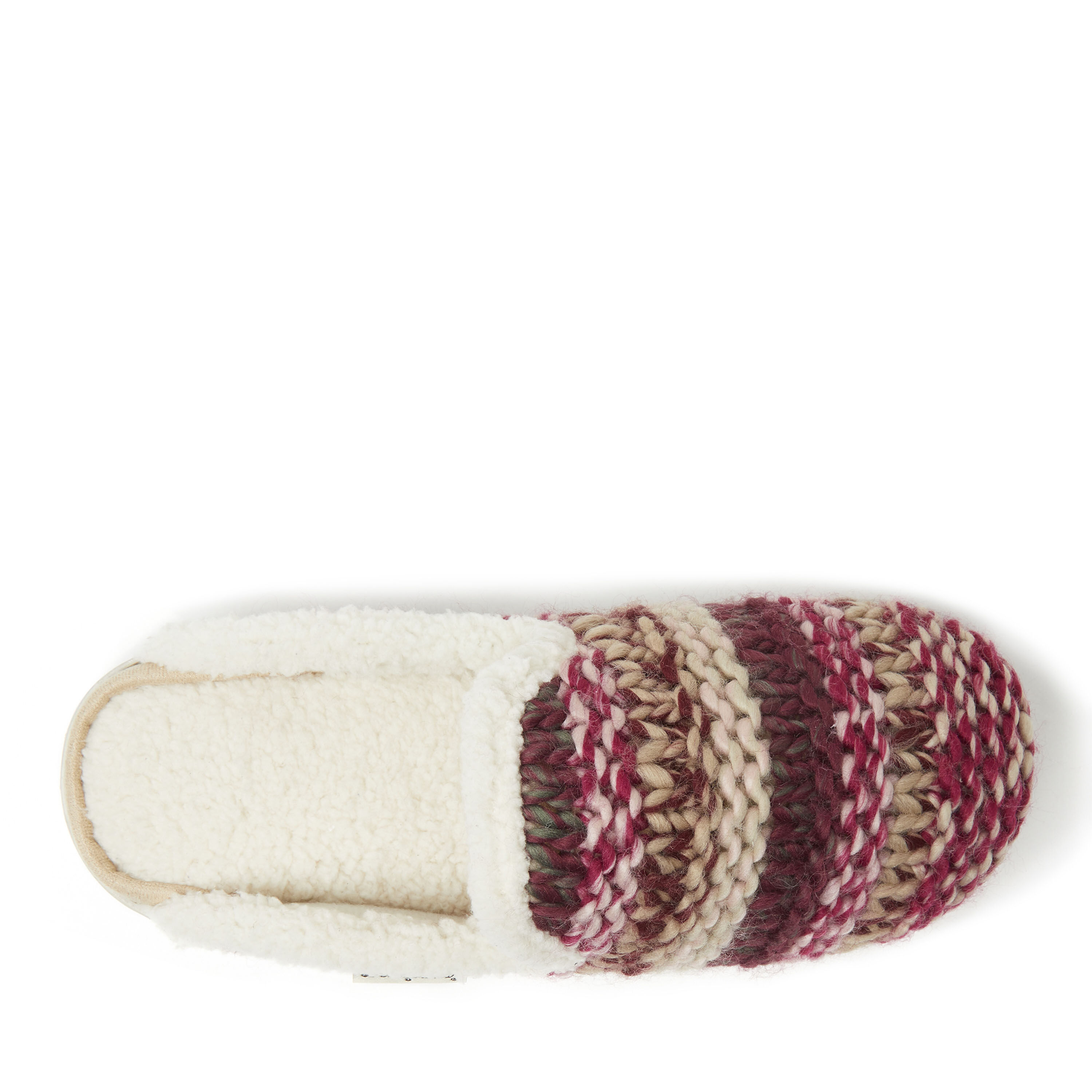 Women's Erin Fairisle Knit Extended Tab Scuff Slipper