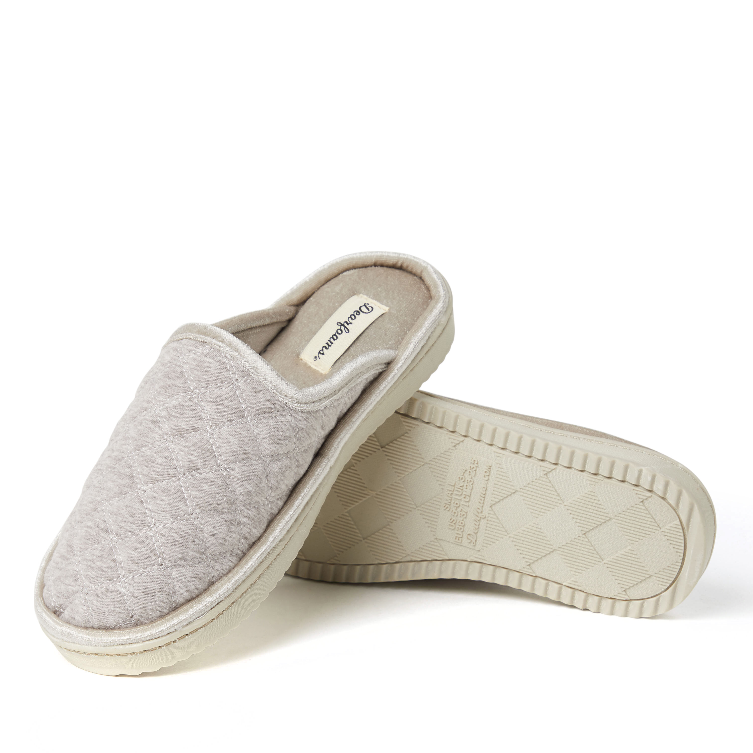 Women's Emily Quilted Jersey Scuff Slipper