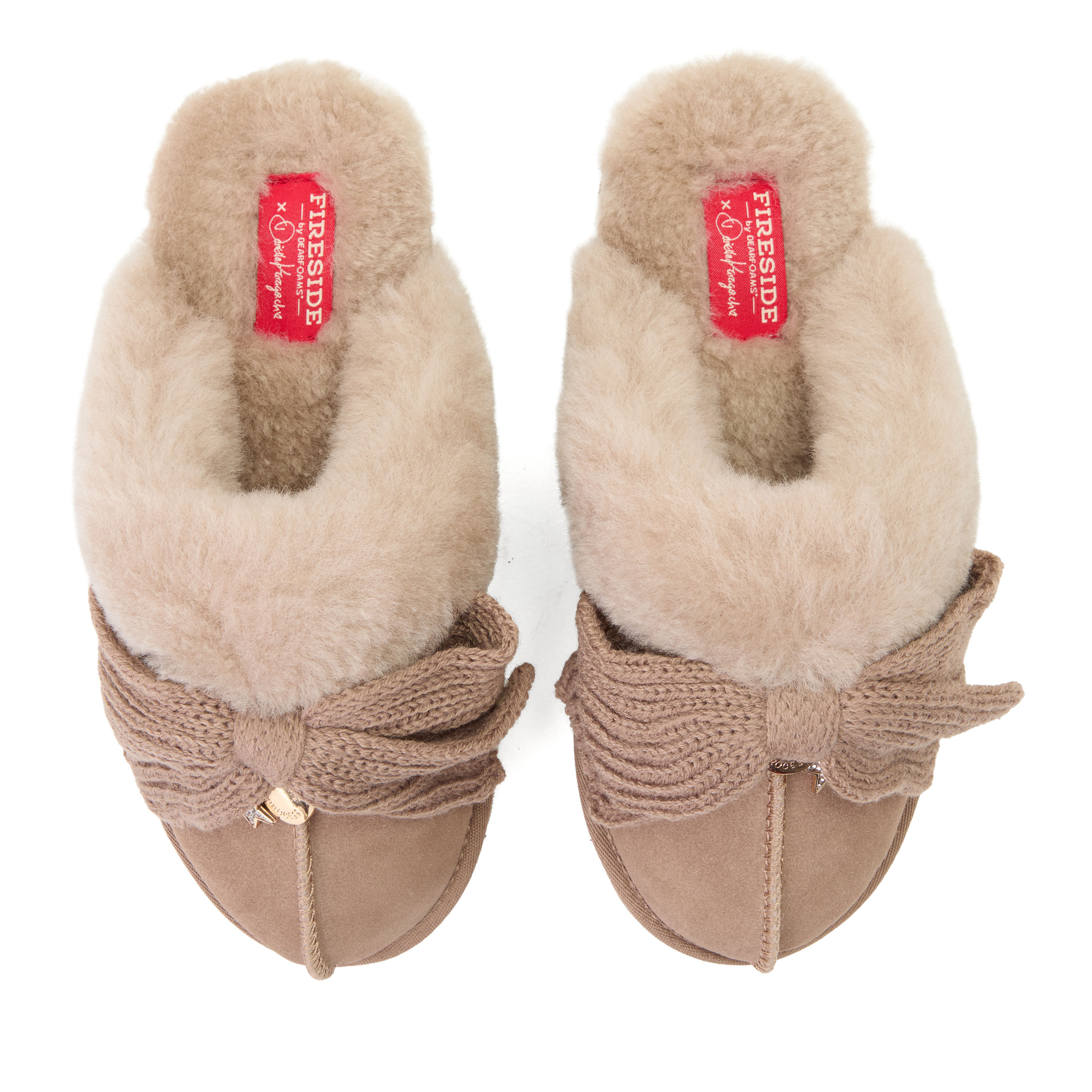 Daniella Karagach&rsquo;s Women's Fireside Suede Shearling Scuff