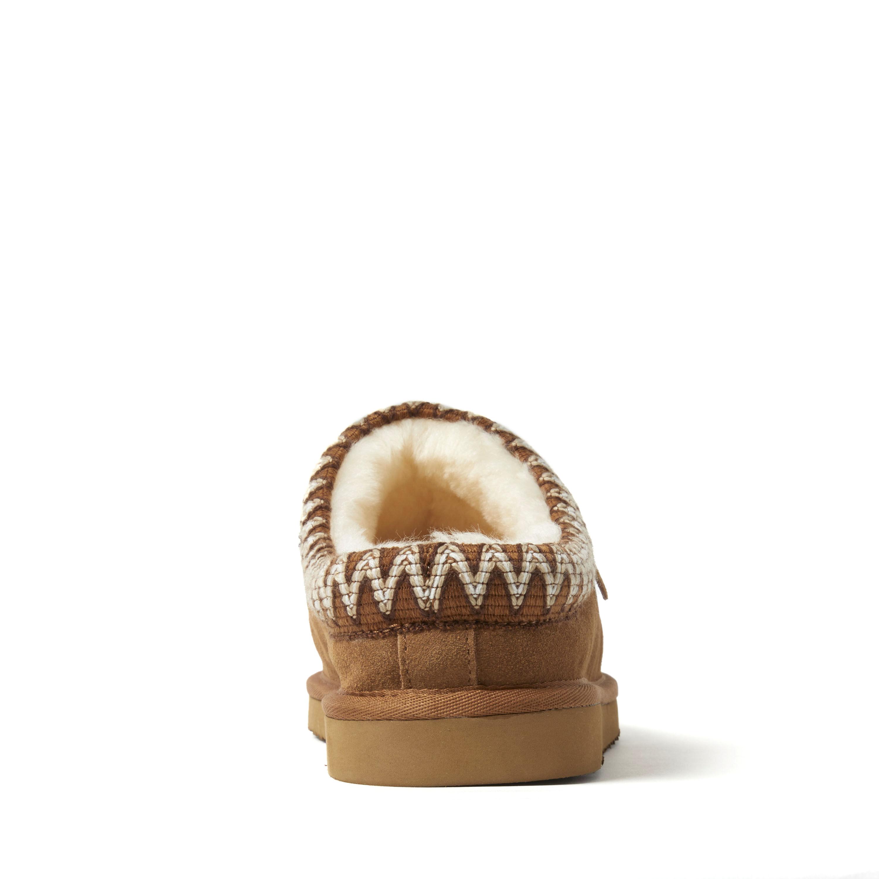 Men's Fireside by Dearfoams Grafton Genuine Shearling Clog With Taping - Water Resistant