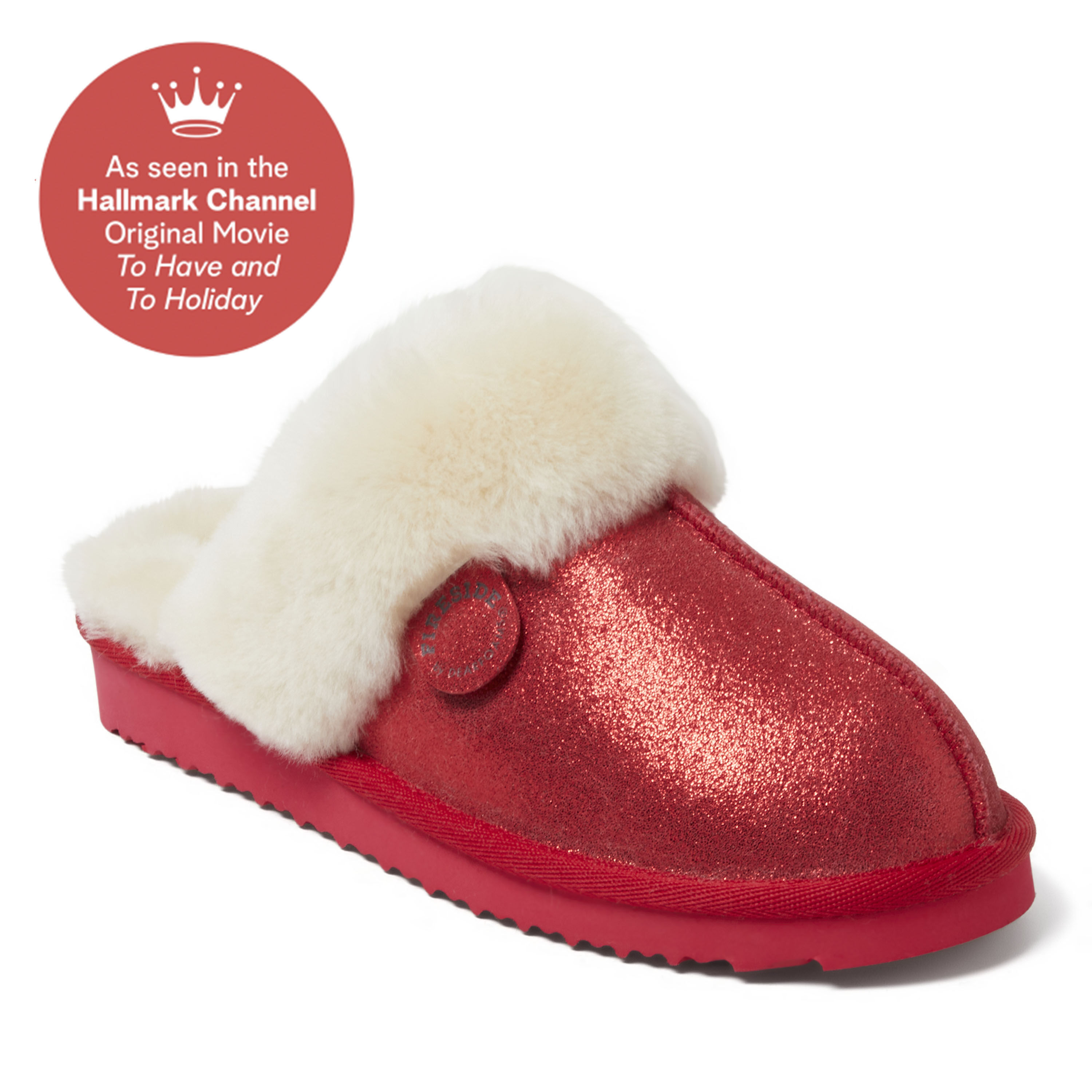 Women's Fireside by Dearfoams Sydney Genuine Shearling Scuff