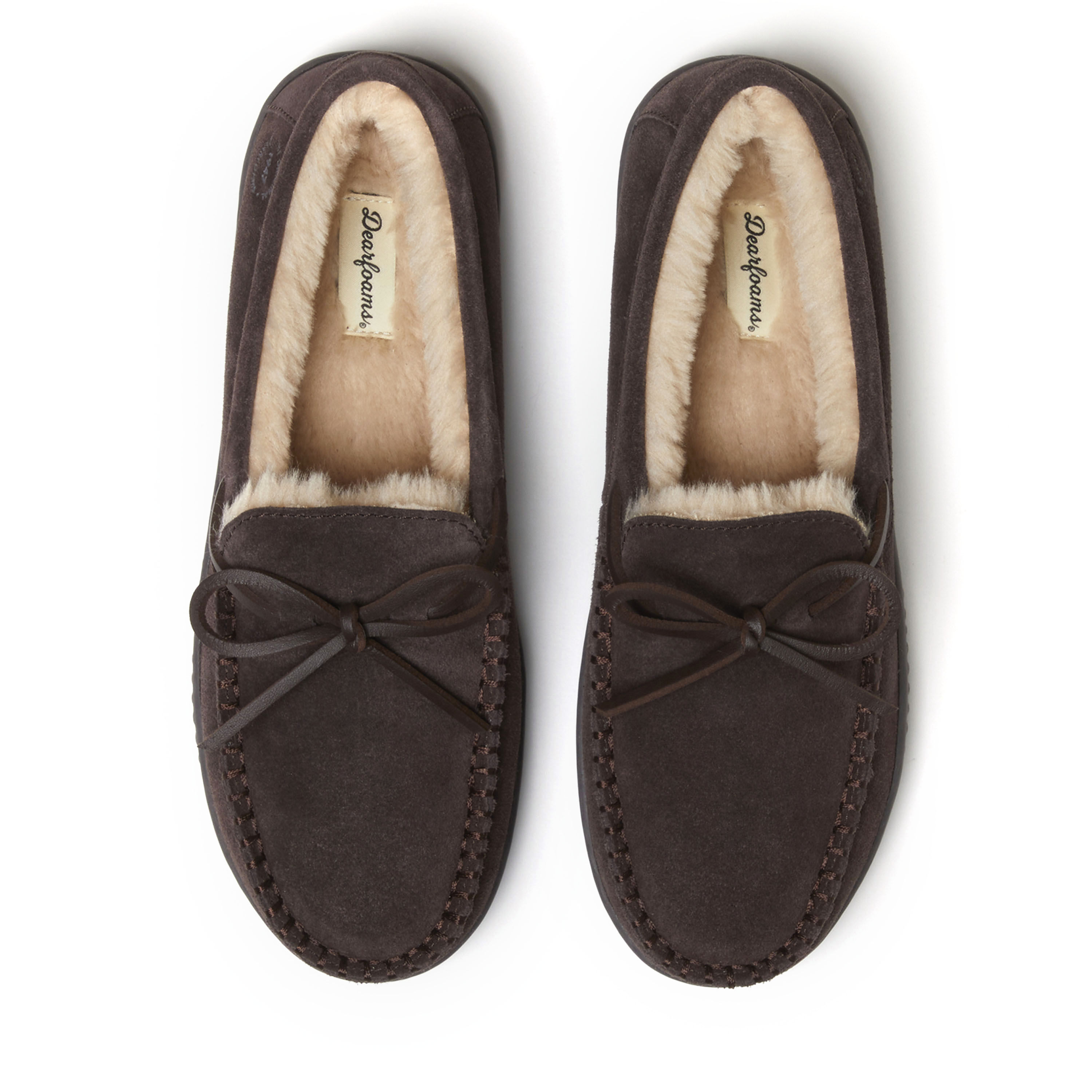 Men s Douglas Genuine Suede Moc With Tie