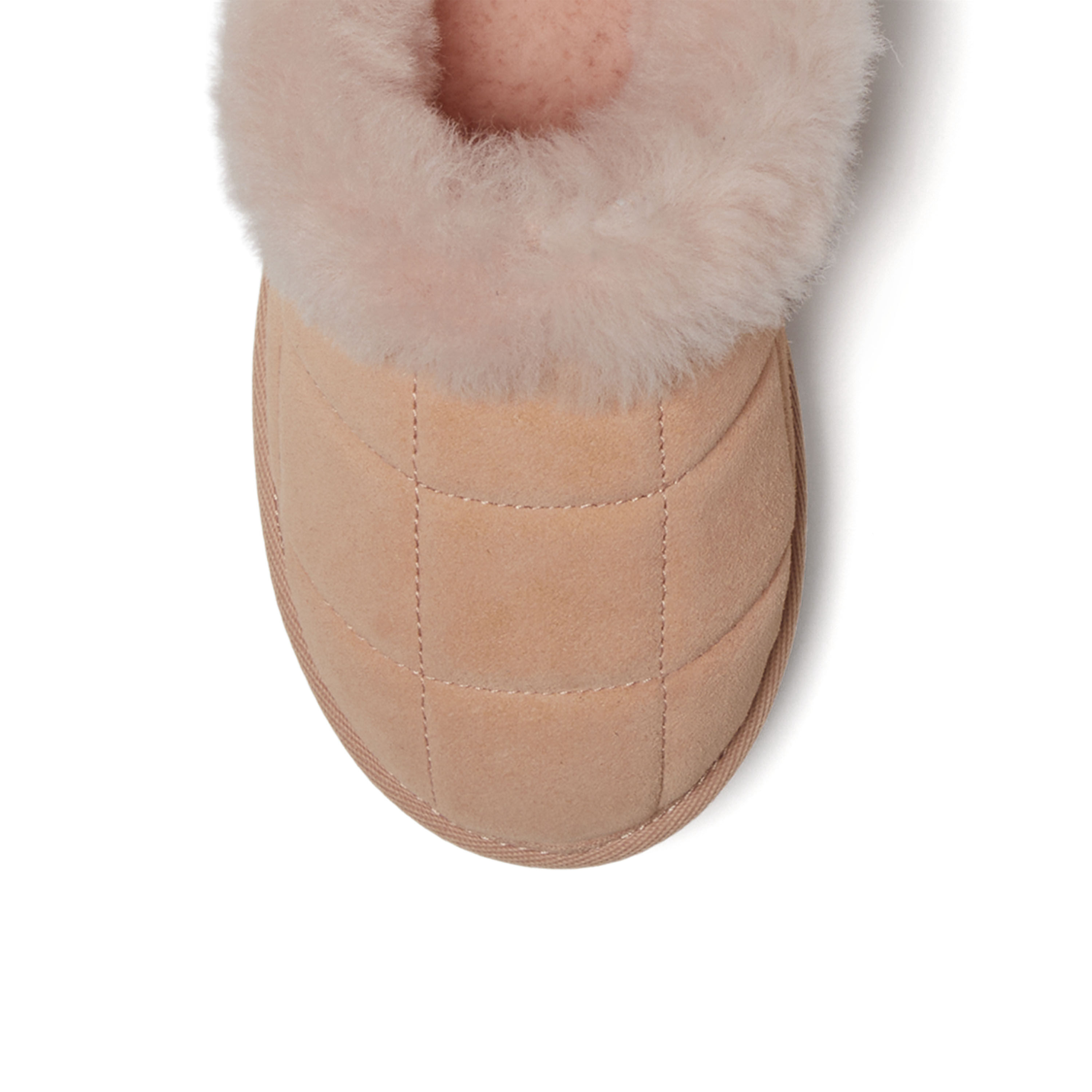 Women's Fireside by Dearfoams Bendigo Genuine Shearling Quilted Platform Clog