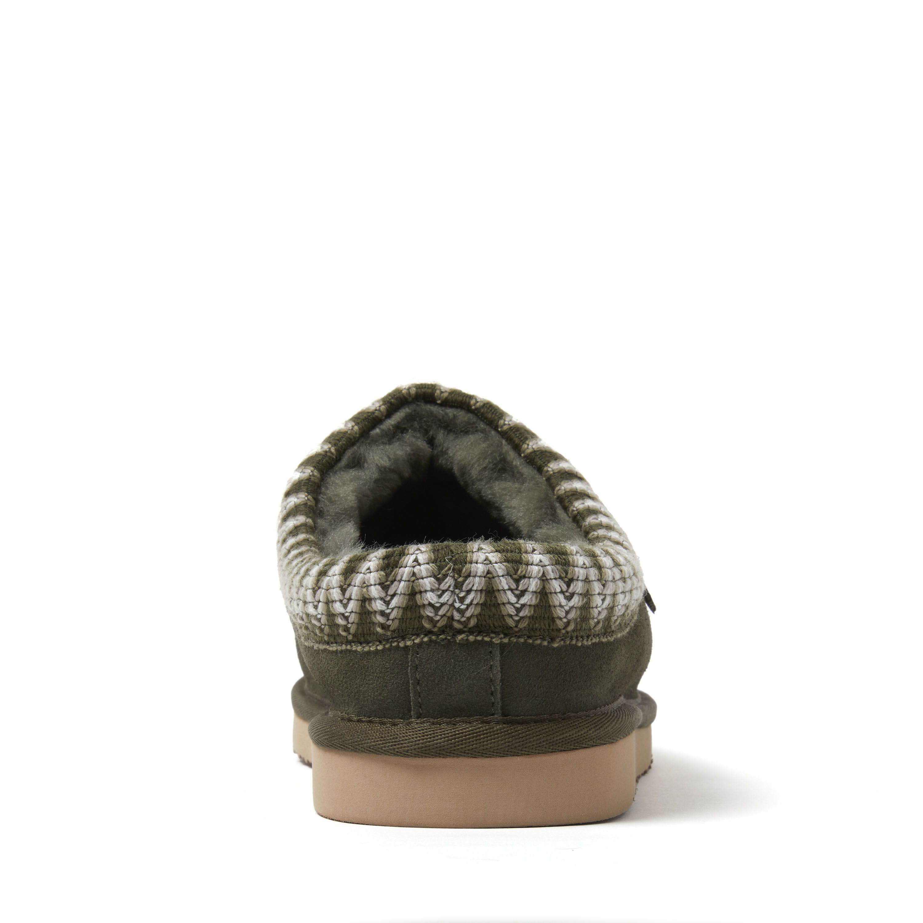 Men's Fireside by Dearfoams Grafton Genuine Shearling Clog With Taping