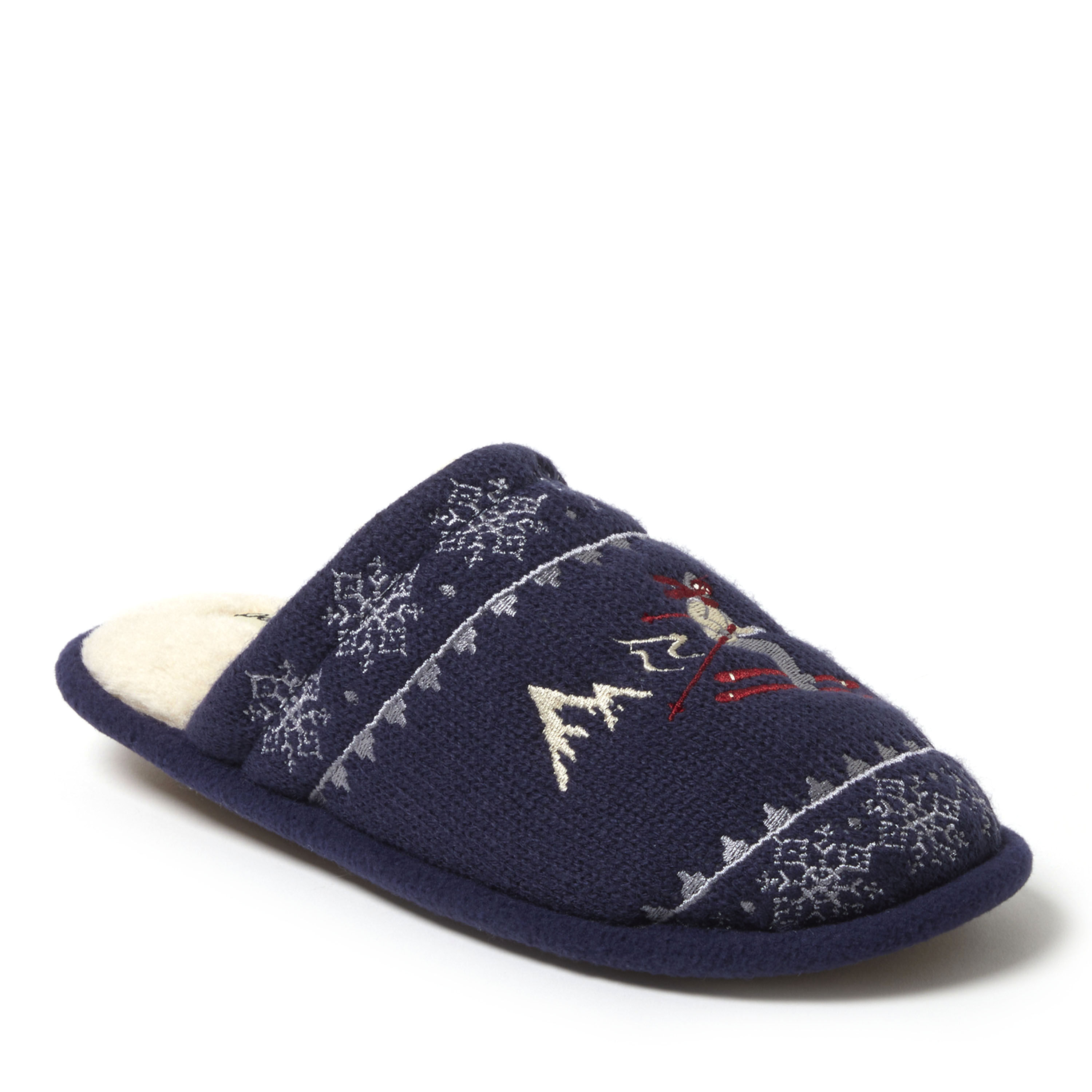 Women's Novelty Knit Scuff With Eyemask