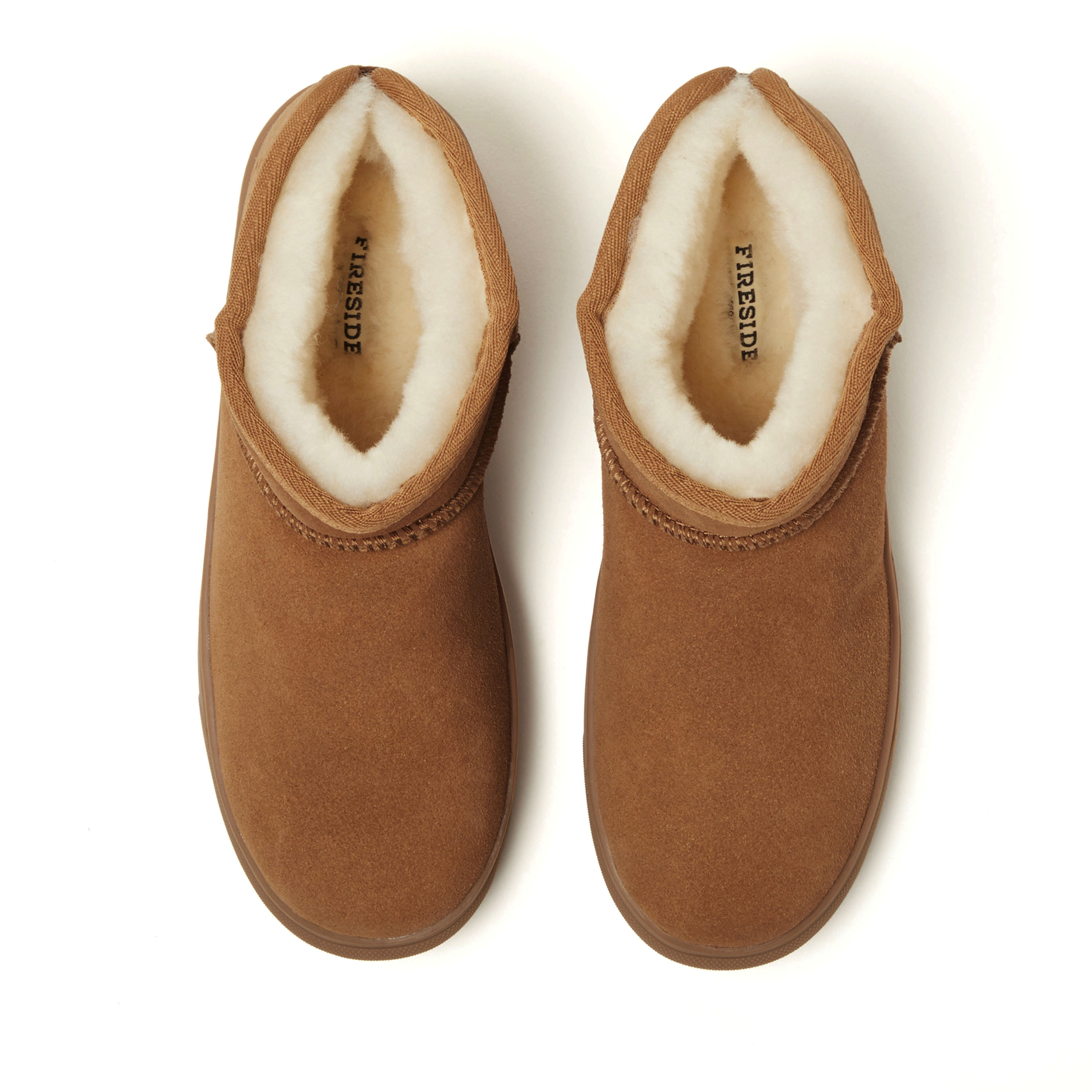 Women's Fireside by Dearfoams Bathurst Water-Resistant Genuine Shearling Micro Bootie