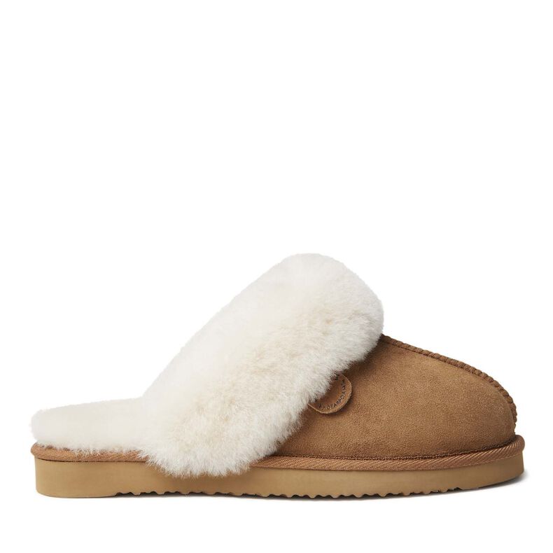 Women's Fireside by Dearfoams Sydney Water Resistant Genuine Shearling Scuff Slipper