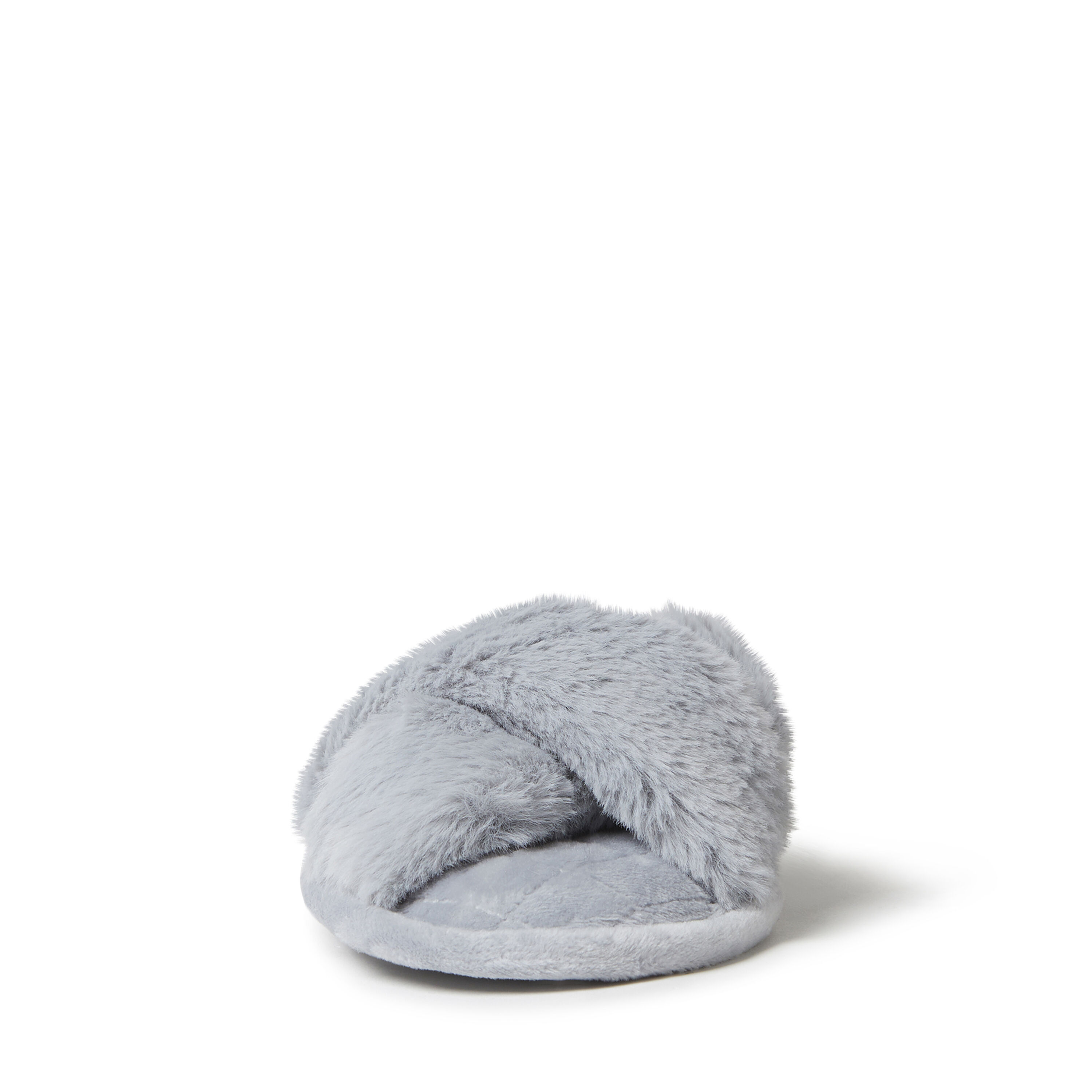 Women s Jessica Furry Crossband Slide Slipper