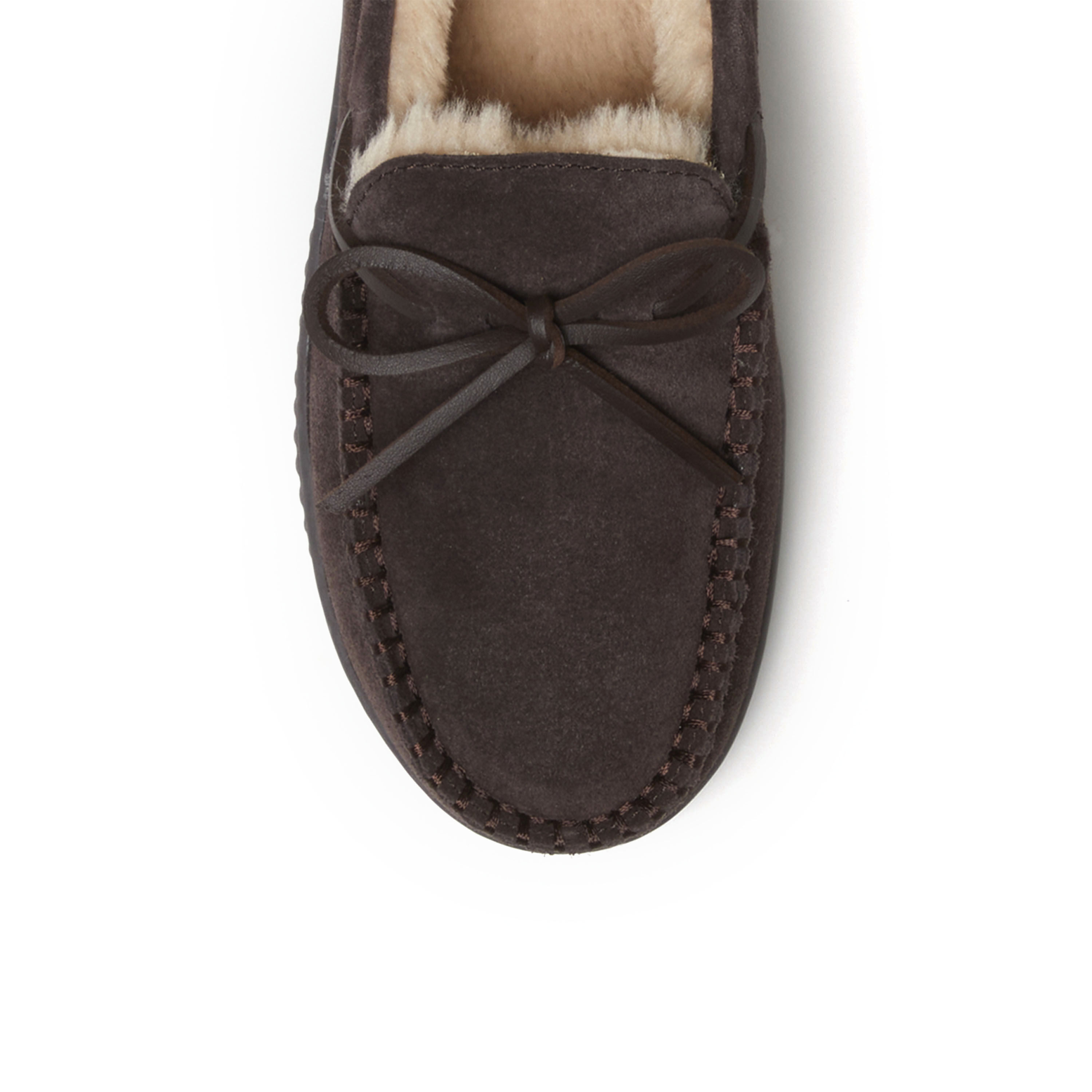 Men's Douglas Genuine Suede Moc With Tie