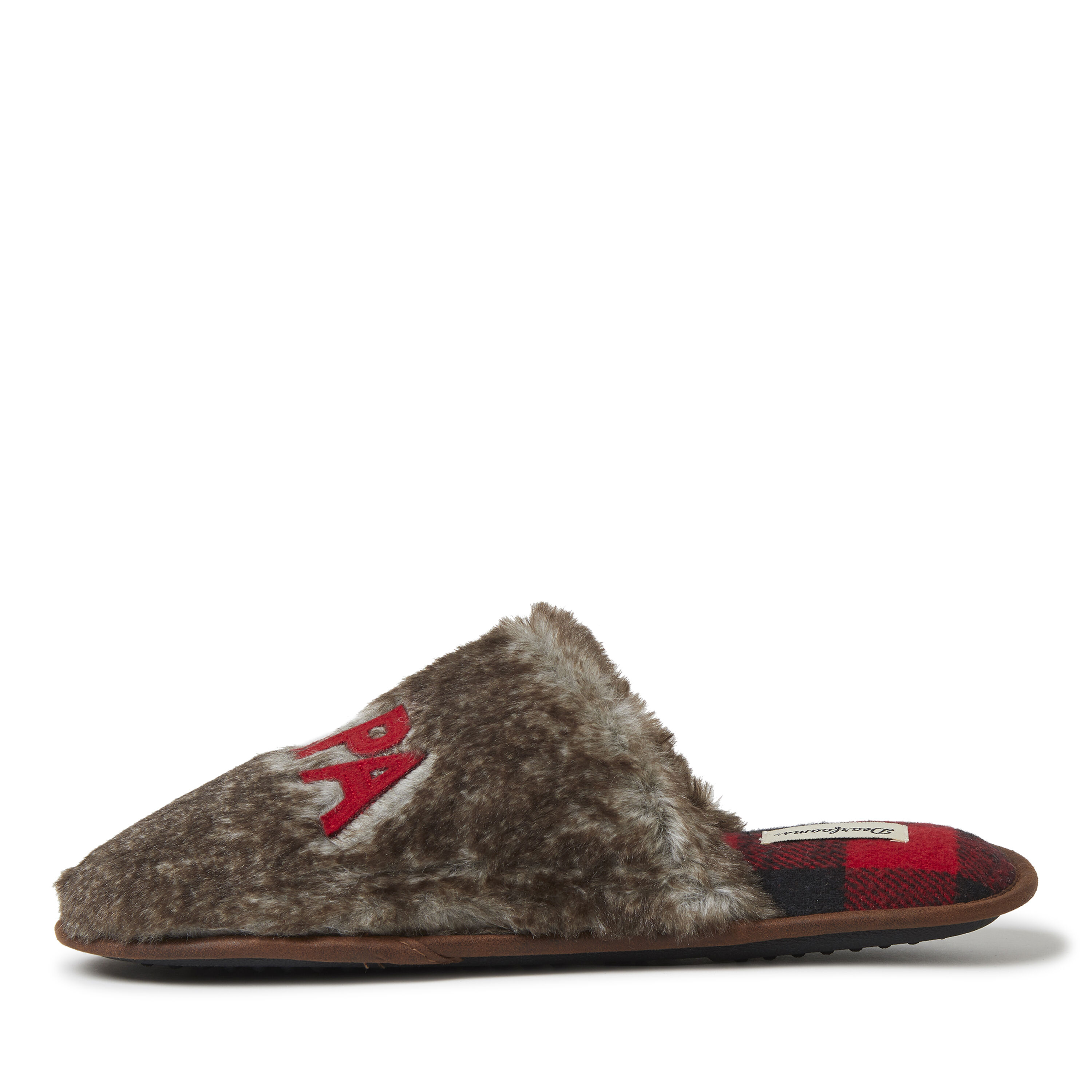 Men's Furry Papa Bear Scuff Slipper