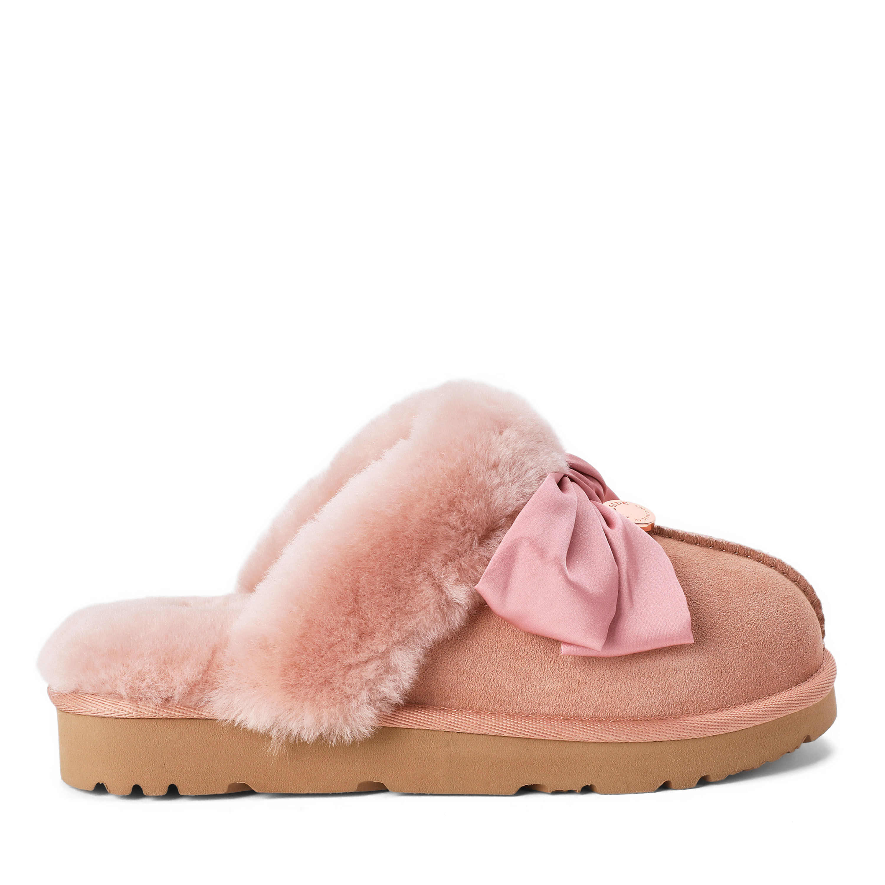 Women's Sydney Dream Bow Genuine Shearling Scuff