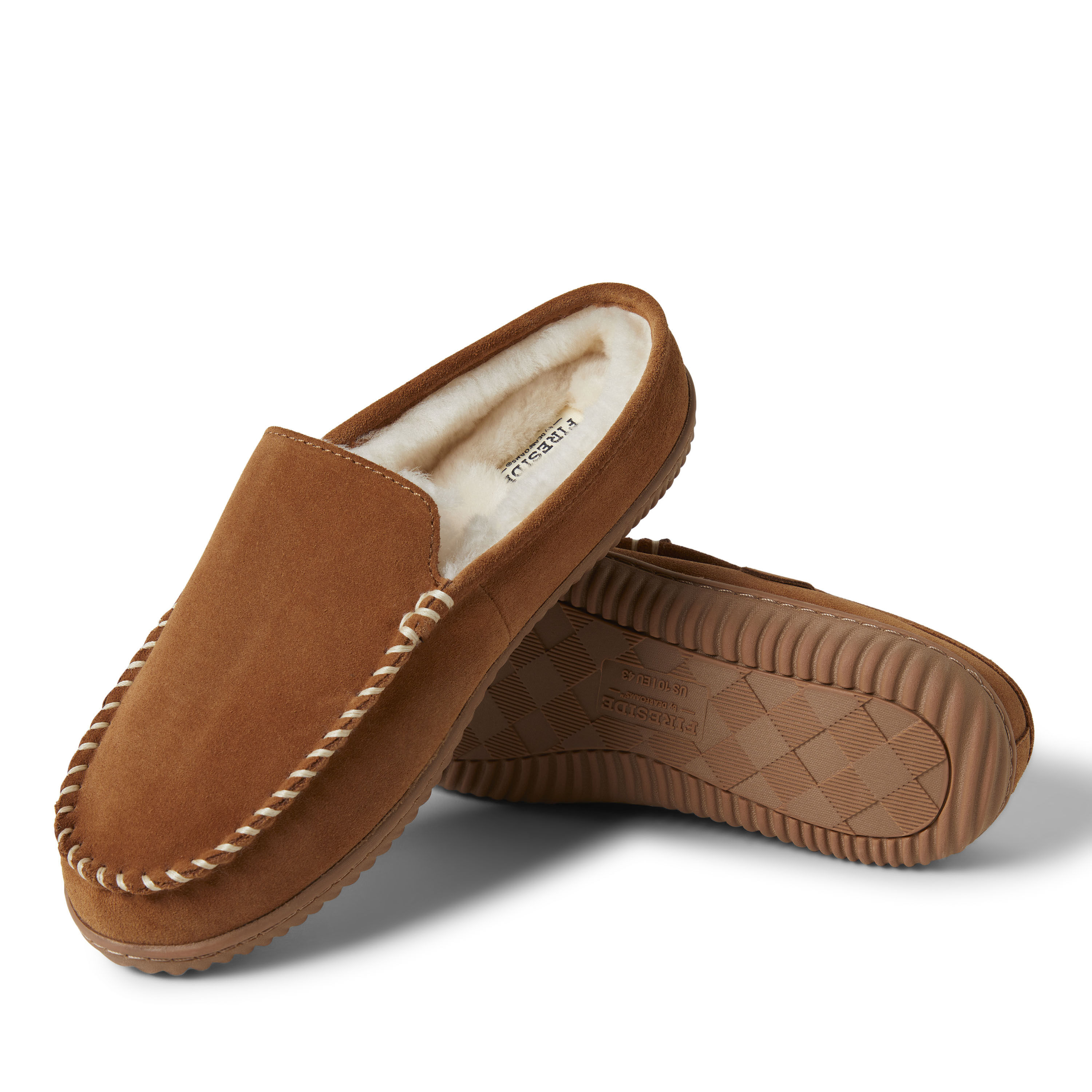 Men s Fireside by Dearfoams Gold Coast Shearling Mule